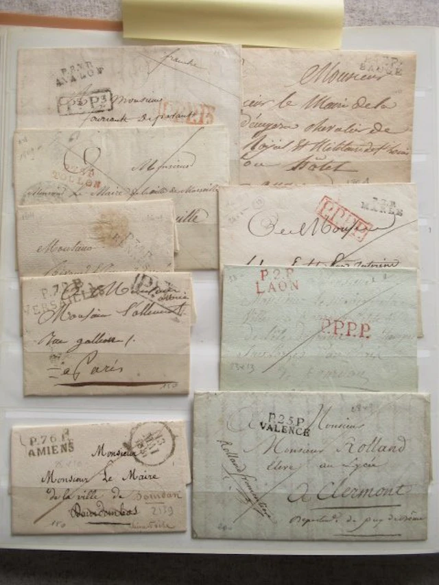 France - Postage stamps and letters, a superb collection of letters