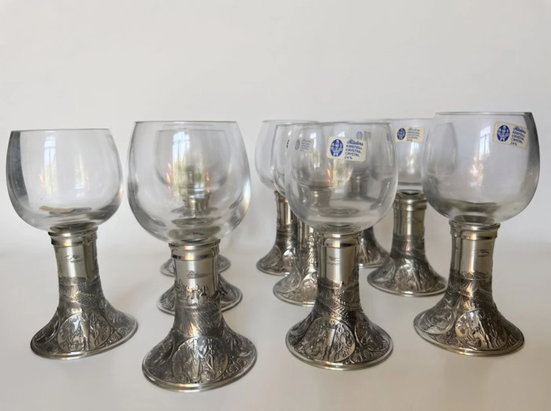 Roeders - Wine glass (10) - Glass, Tin - Roeders Römer Crystal 24%