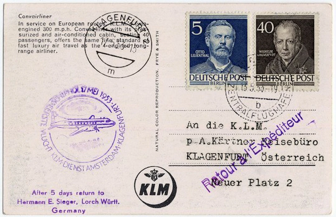 Berlin 1955 - Postcard Berlin May 13