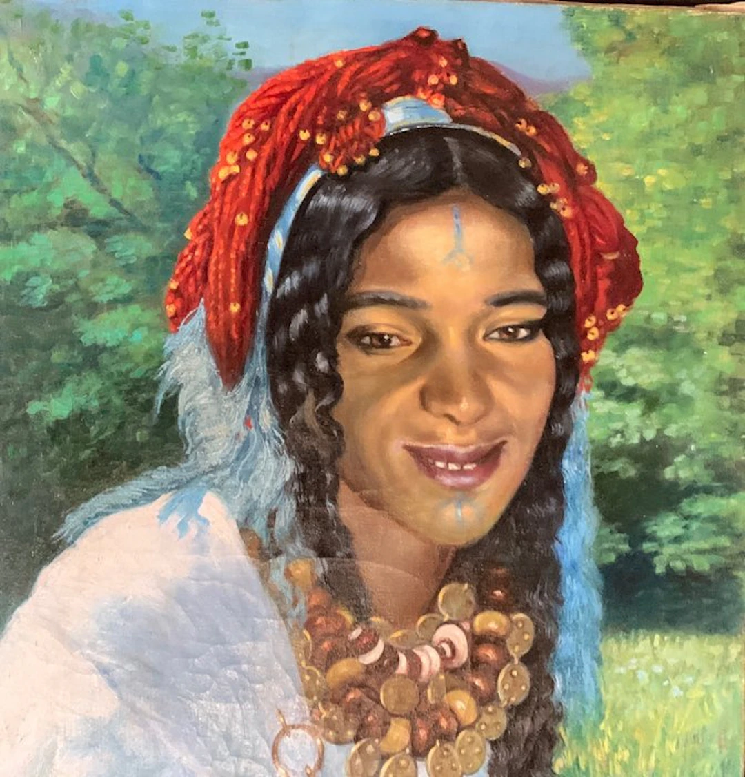 Scuola Italiana (XX), firmato A. Garino - Donna Africana