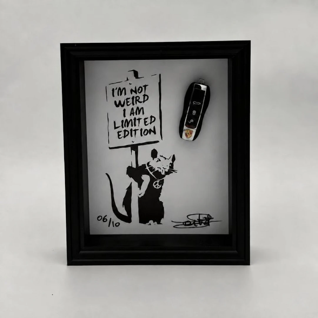 Artwork - Porsche - I AM LIMITED EDITION - HOMMAGE BANKSY - 2024