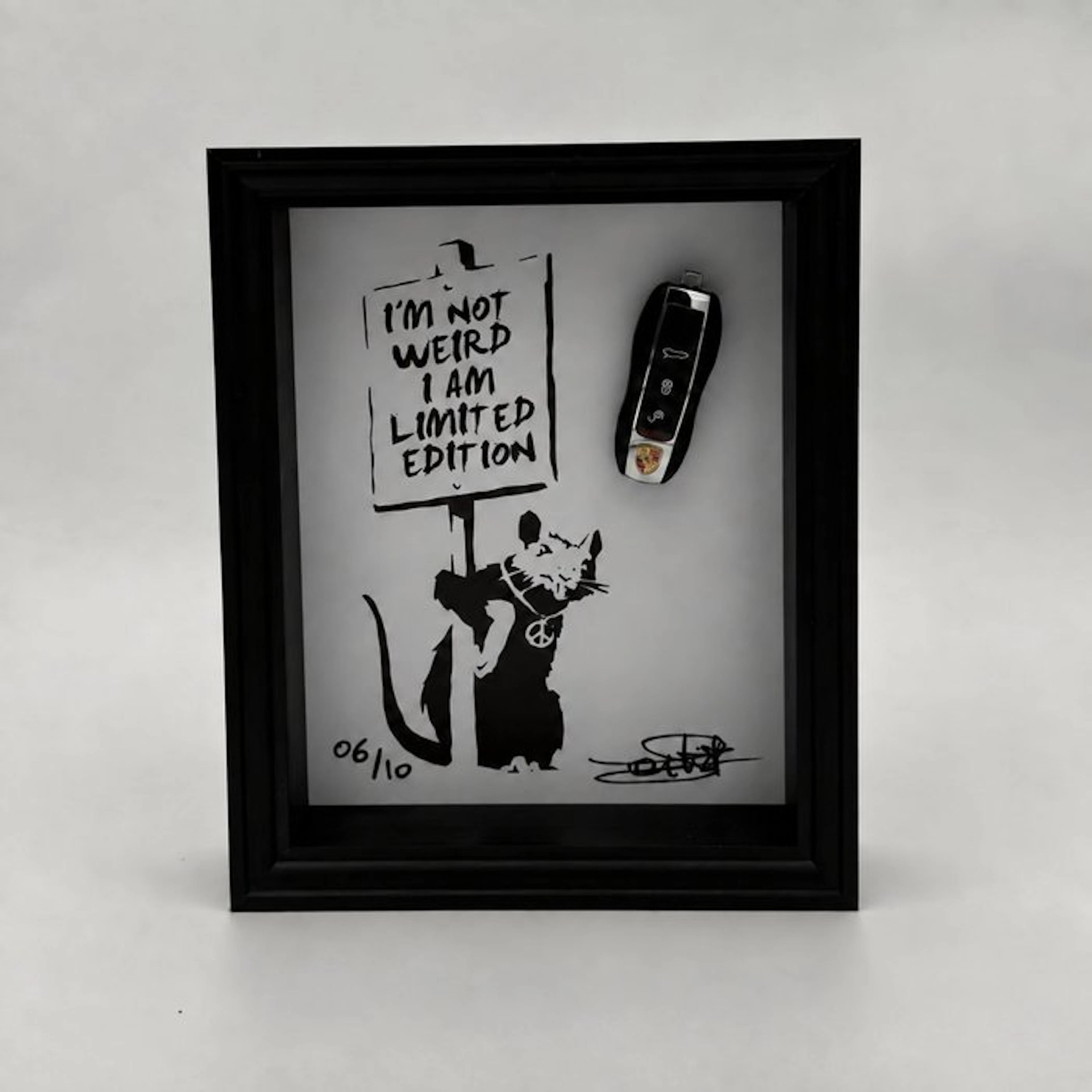 Artwork - Porsche - I AM LIMITED EDITION - HOMMAGE BANKSY - 2024