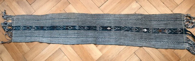 Ikat selimut shawl, Western Timor, Indonesia - Cotton - mid 20th century