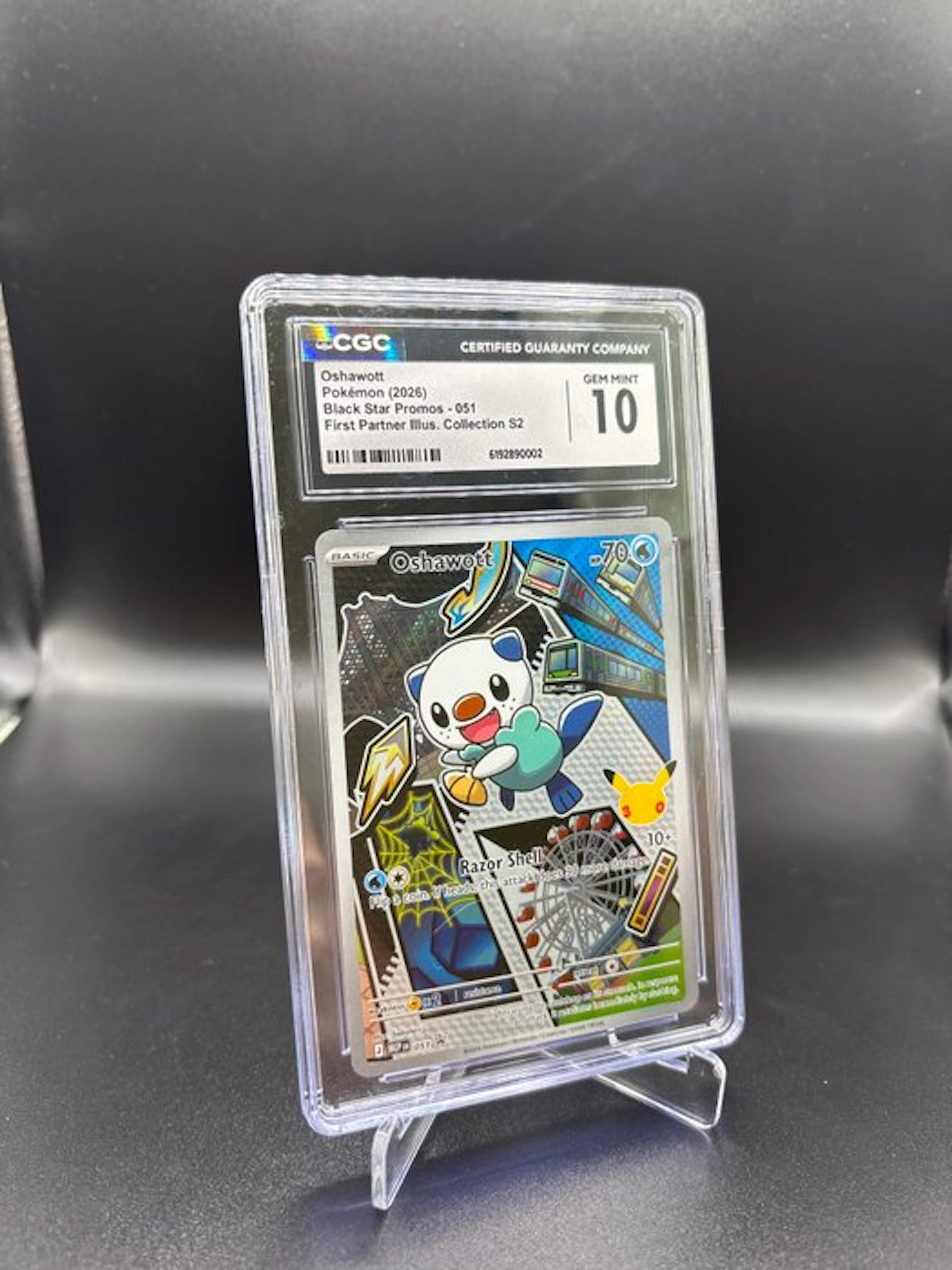 Pokémon - 1 Graded card - Oshawott 051 First Partner Ill...