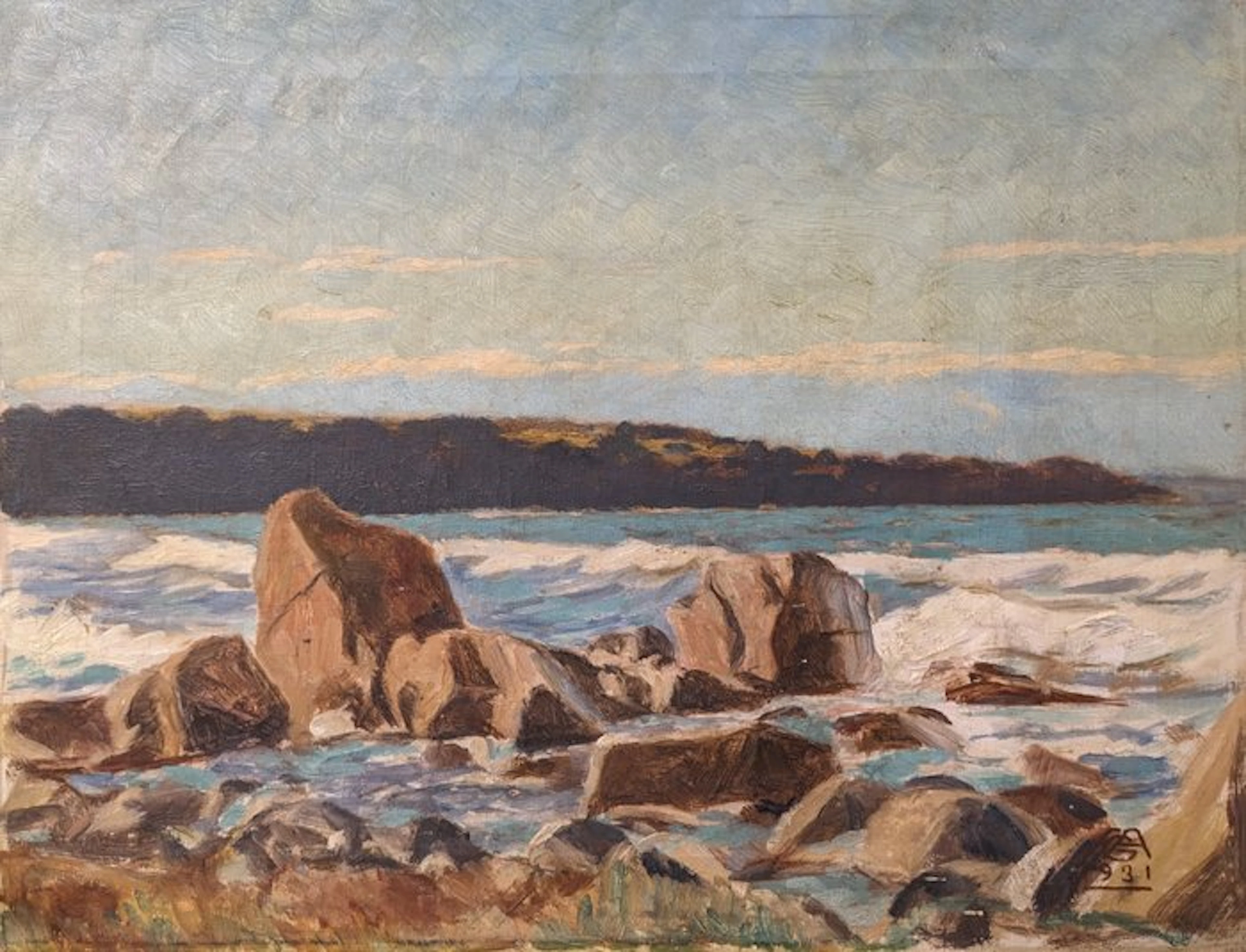Frederik Georg Andersen - Au bord de la Mer Baltique