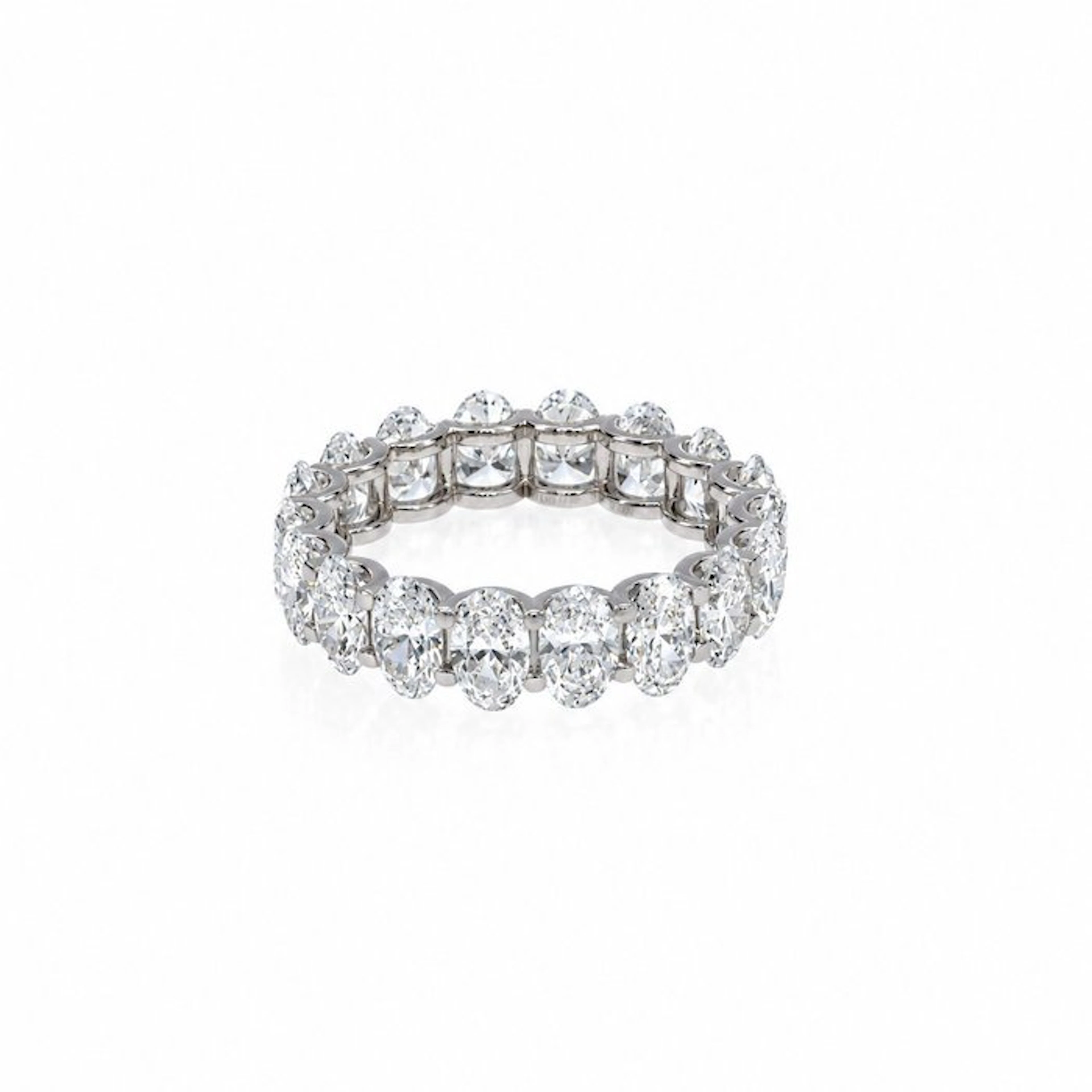 No reserve price - Ring - 14 kt. White gold - 5.04ct. tw. Diamond (Lab-grown)