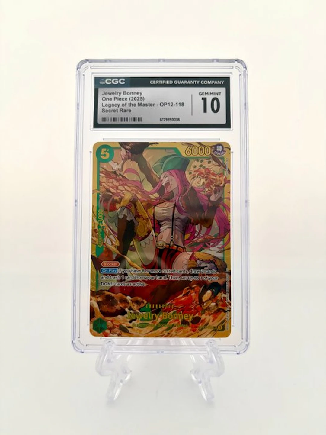 One Piece - 1 Graded card - One Piece - Jewelry Bonney...