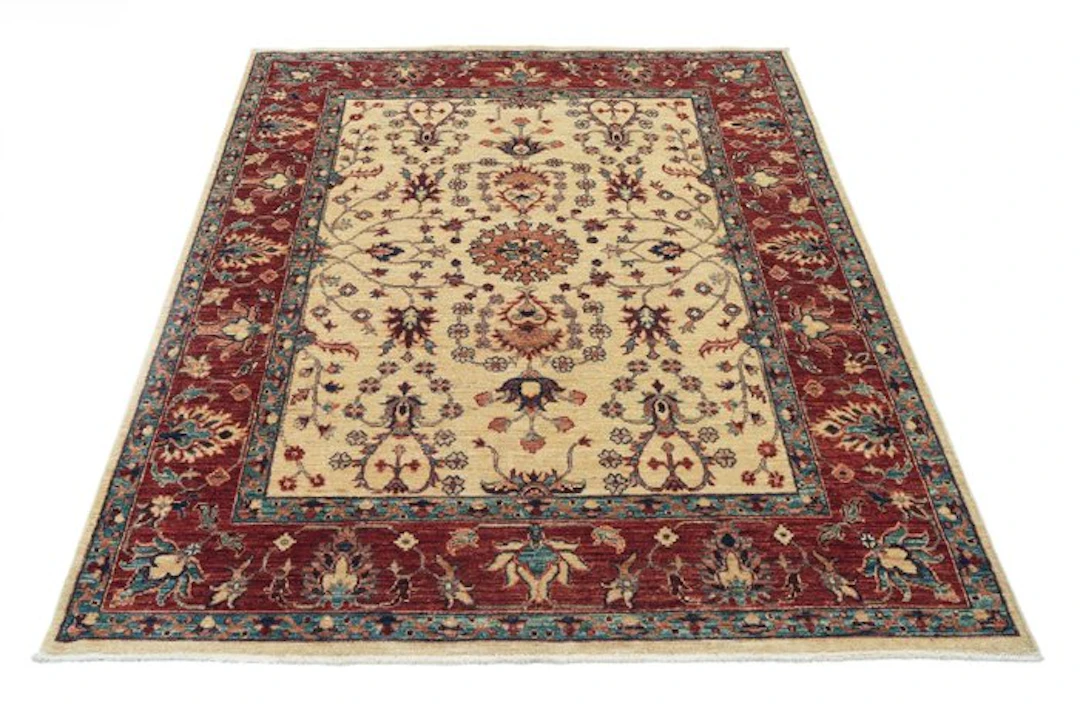 Hand-knotted designer rug with Sarouck pattern – New - Rug - 188 cm - 149 cm