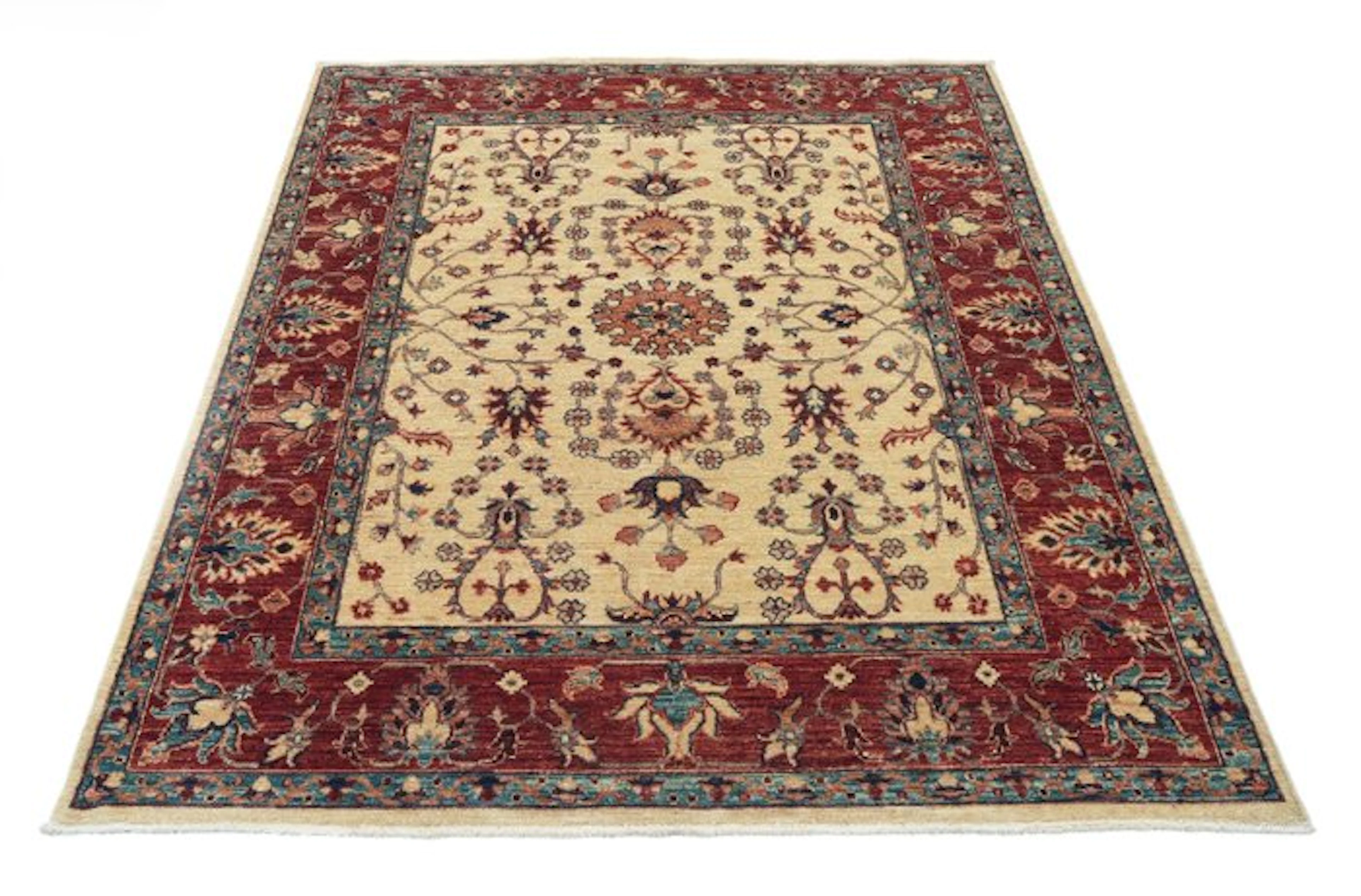 Hand-knotted designer rug with Sarouck pattern – New - Rug - 188 cm - 149 cm