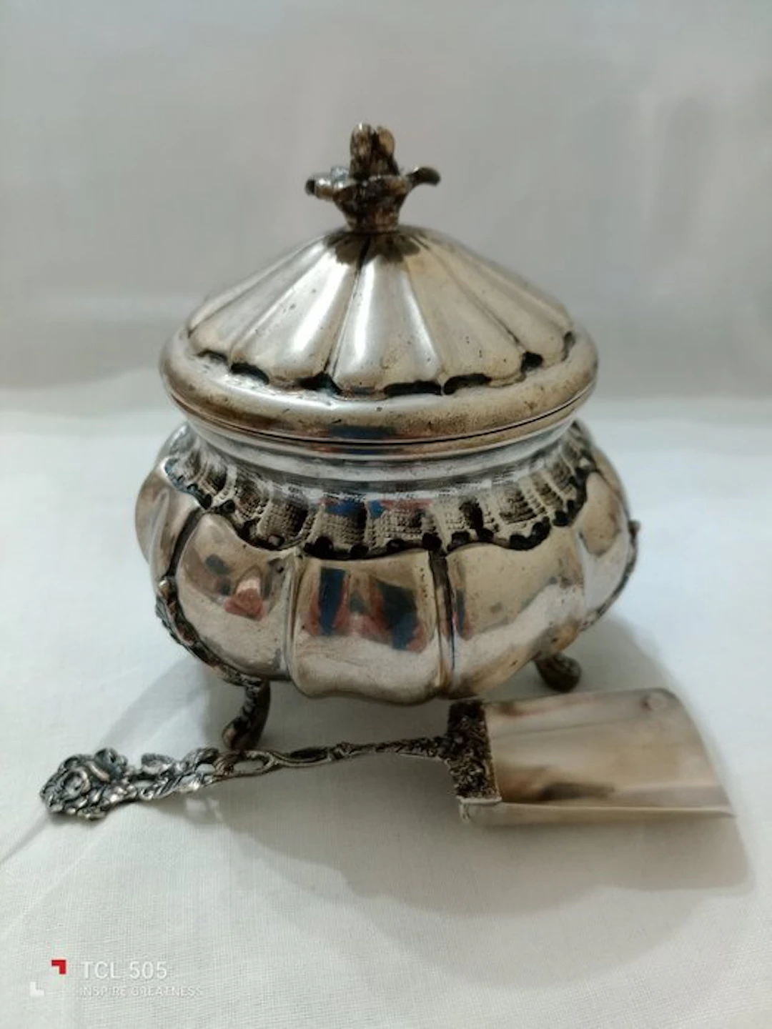 Sugar bowl (2) - .800 silver - Elegant vintage.