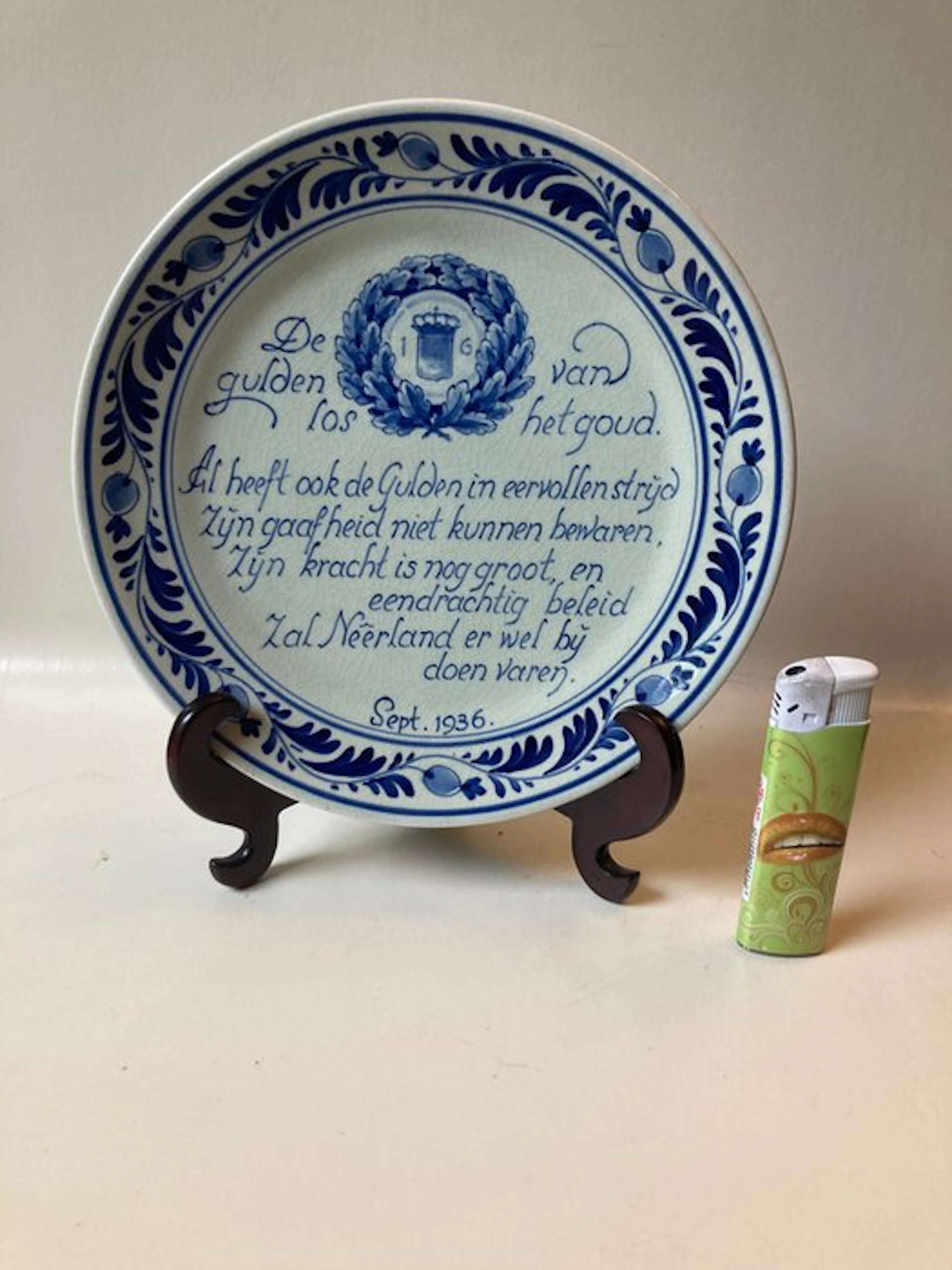 De Porceleyne Fles, Delft - Wall plate - Pottery - Hand-painted