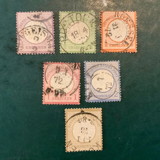German Empire 1872 - Klein Brutschield: all Groschen values - Michel 1/6
