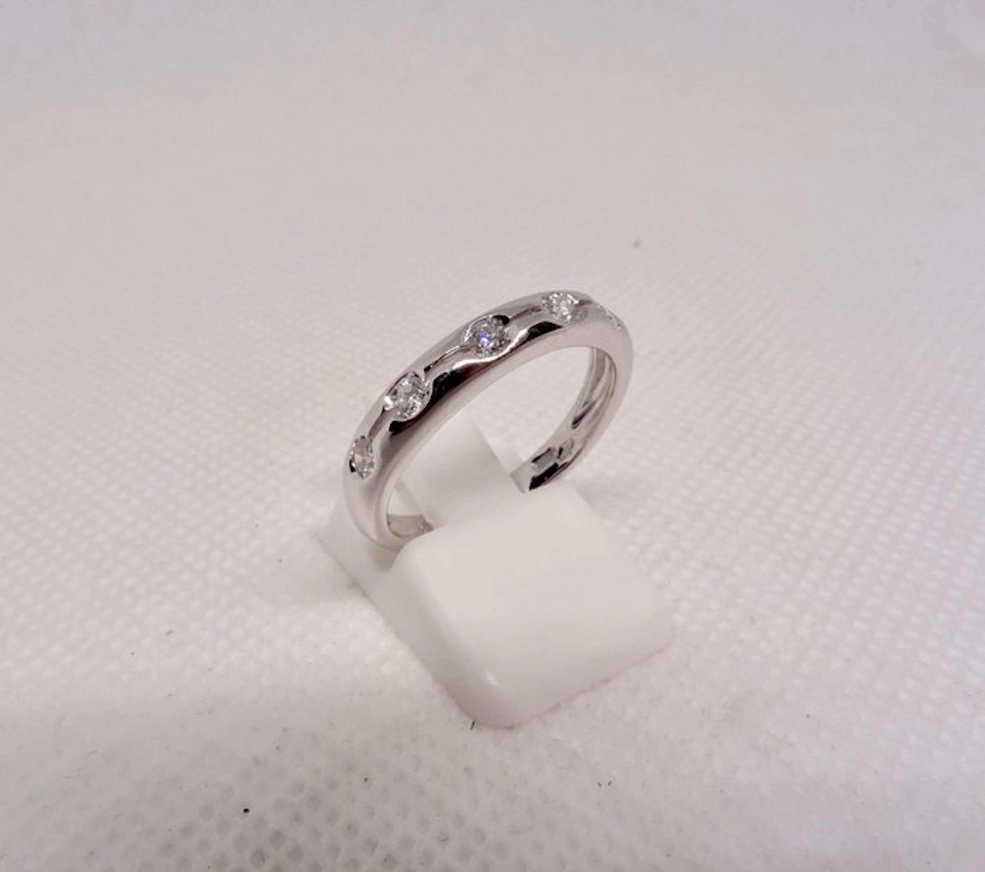 Ring - 18 kt. White gold - 0.25ct. tw. Diamond (Natural)