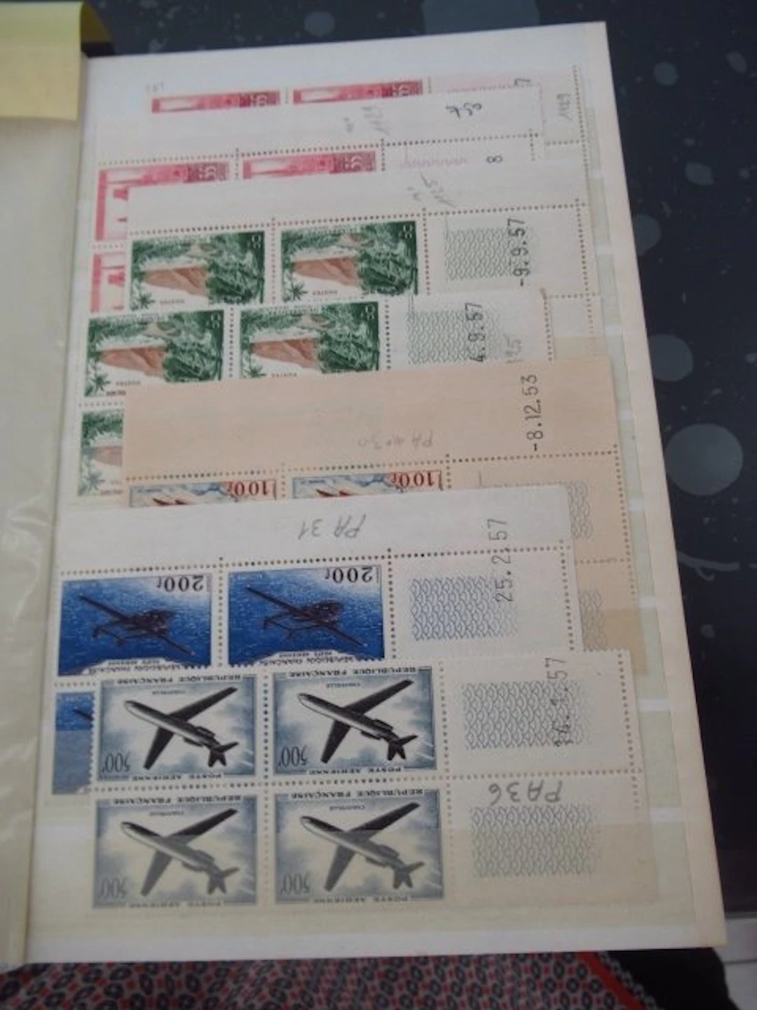 France - Dated coins, advanced stamp collection