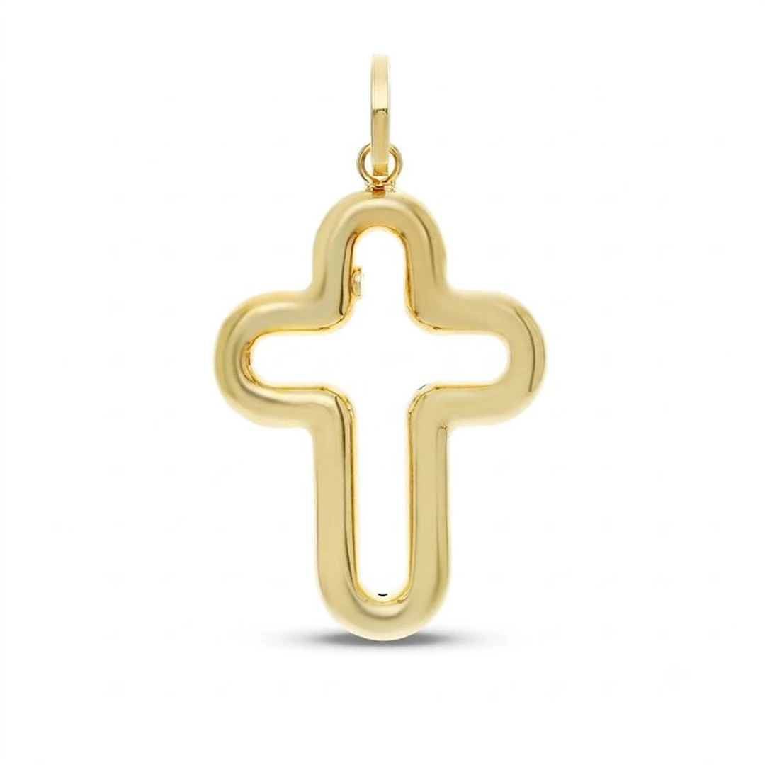 Pendant - 18 kt. Yellow gold - Electroformed Cross 2.8 g