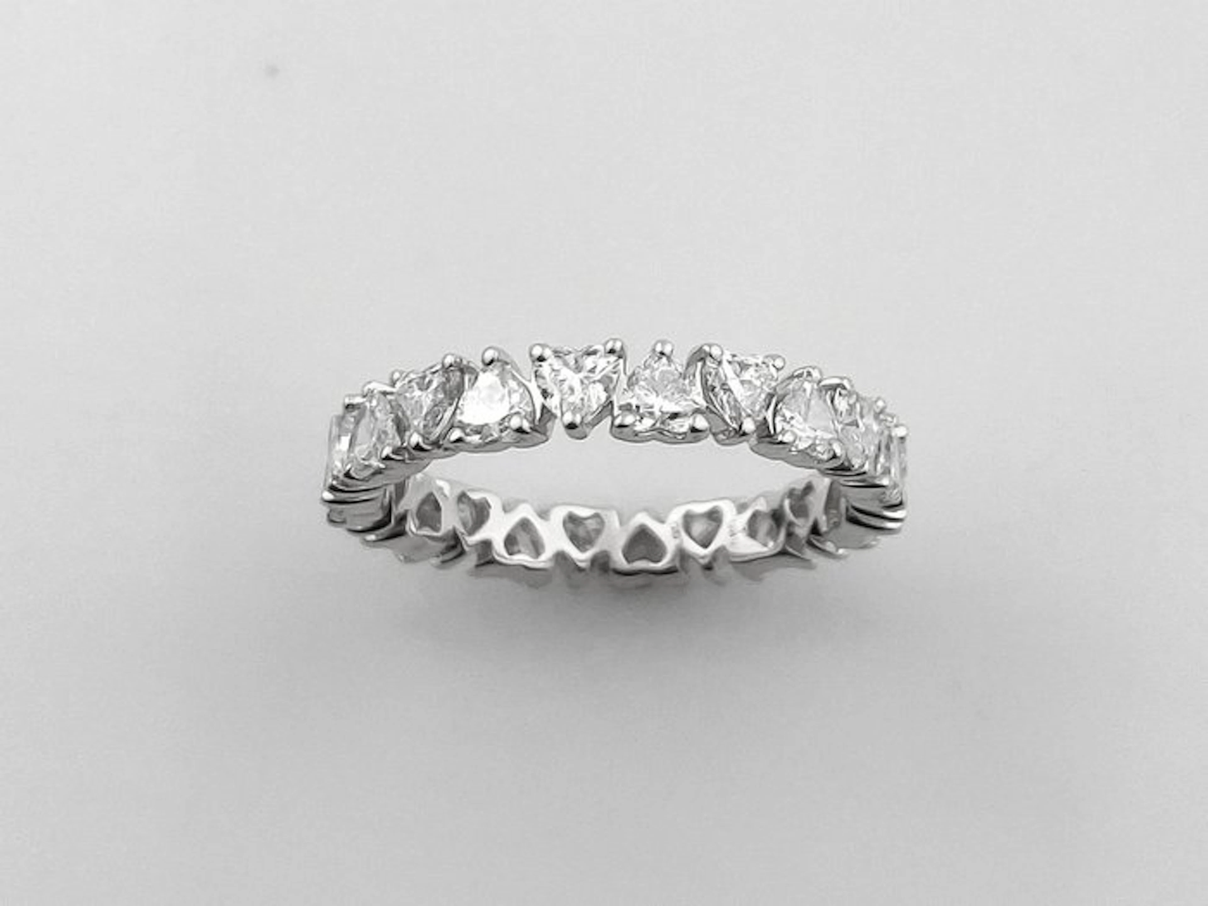 Ring - 14 kt. White gold - 2.48ct. tw. Diamond (Lab-grown)