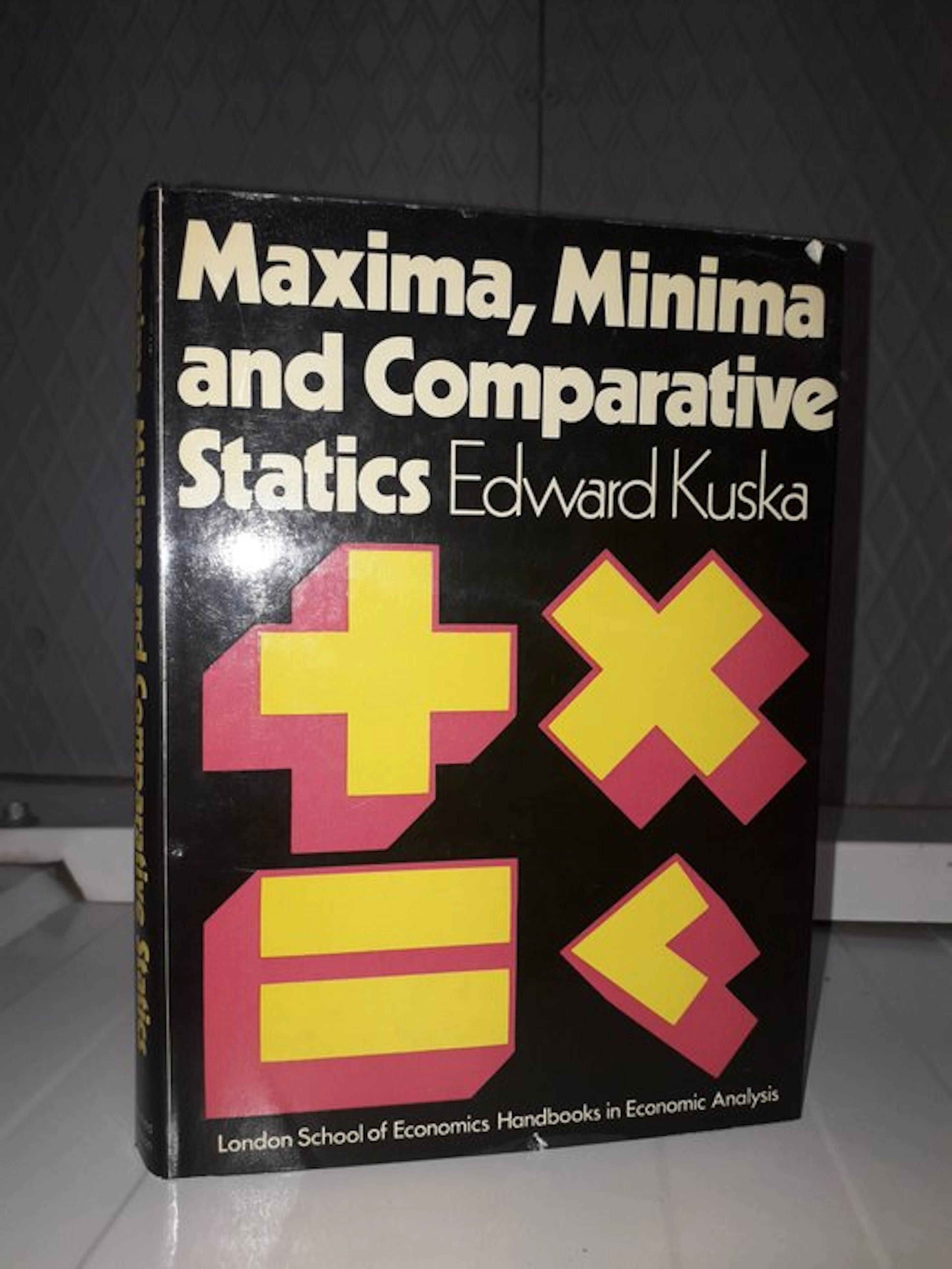 Edward A. Kuska - Maxima, Minima and Comparative Statics - 1973