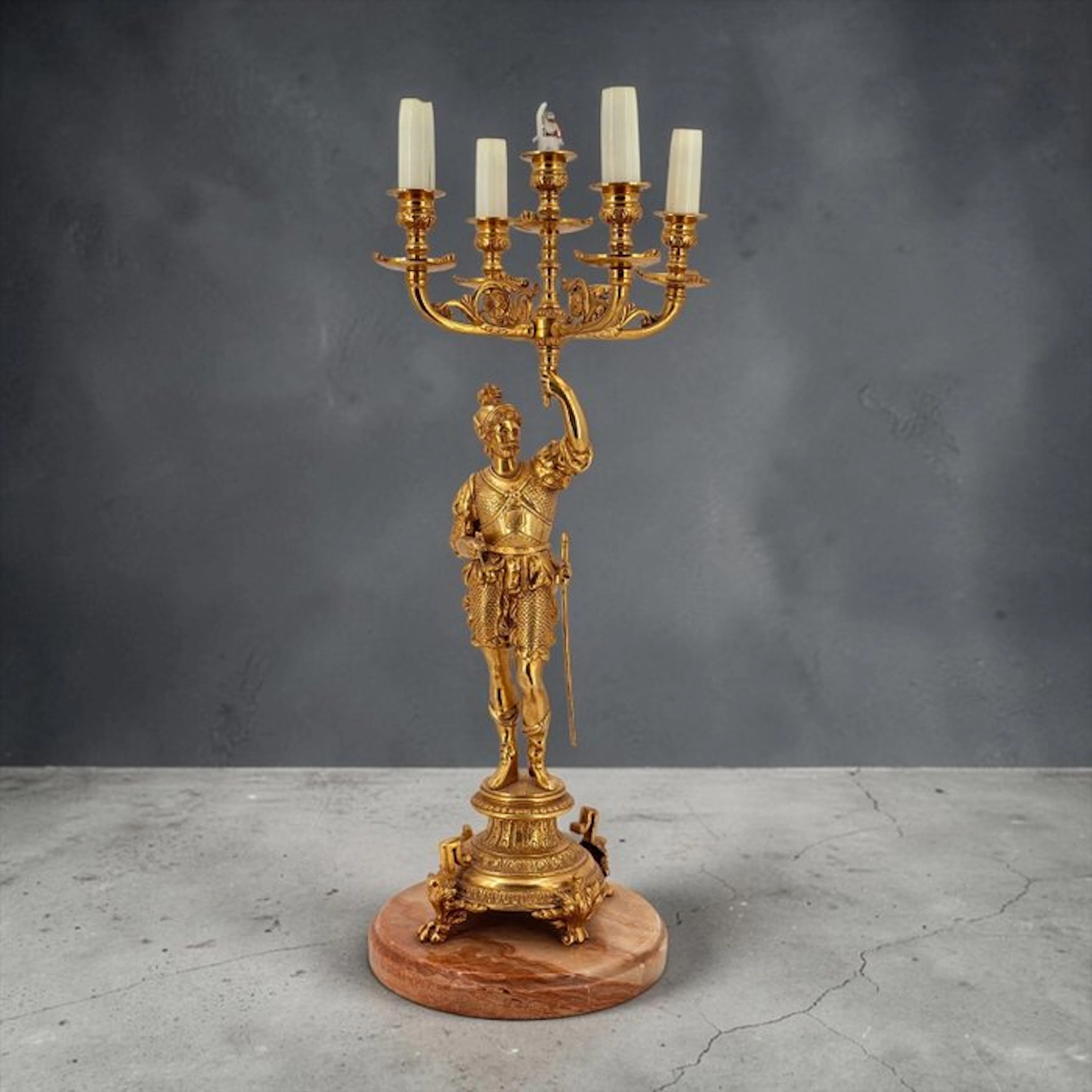 Table lamp - Bronze, Marble - Charles V