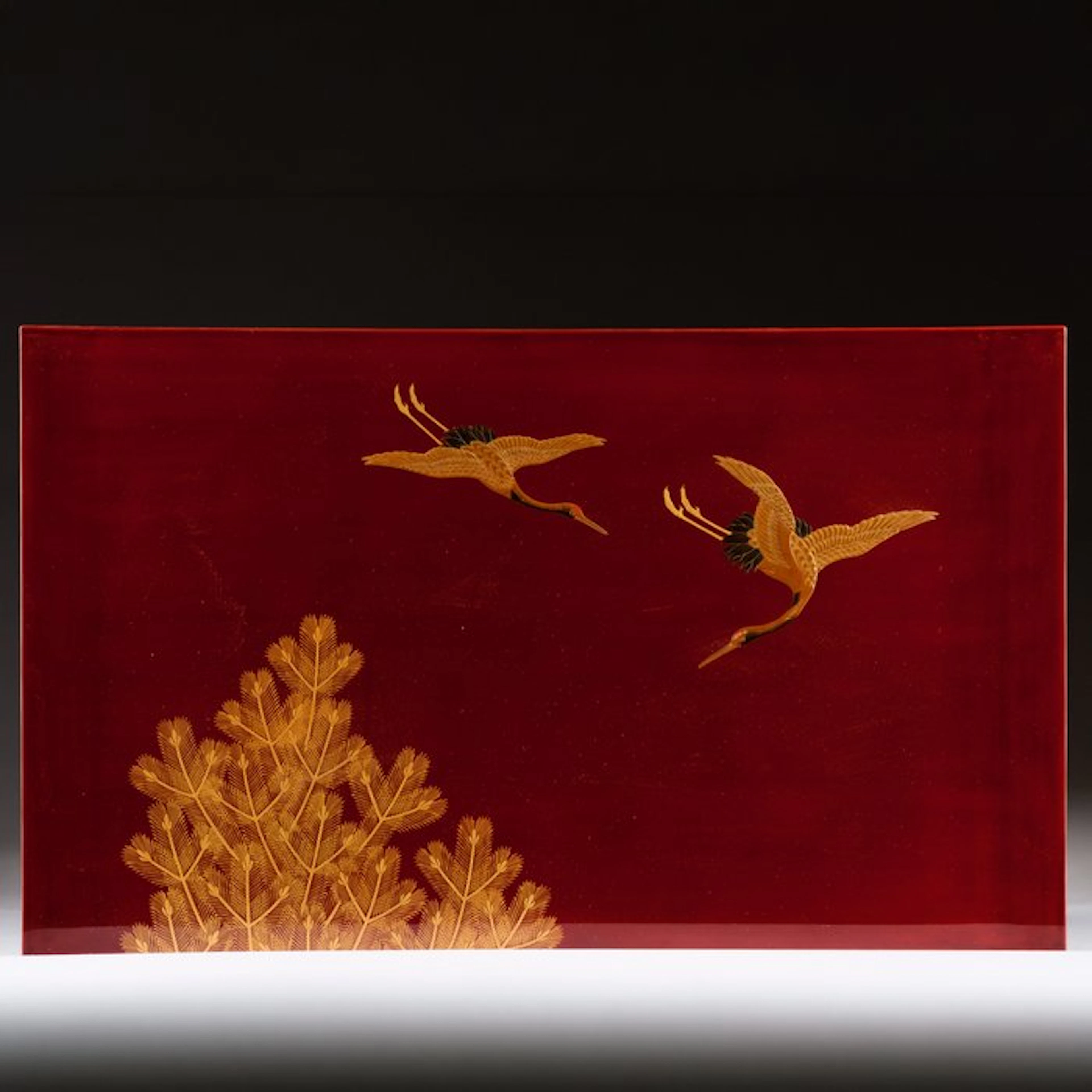 Headdress stand 冠卓 (kanmuri’shoku) - Lacquered wood...