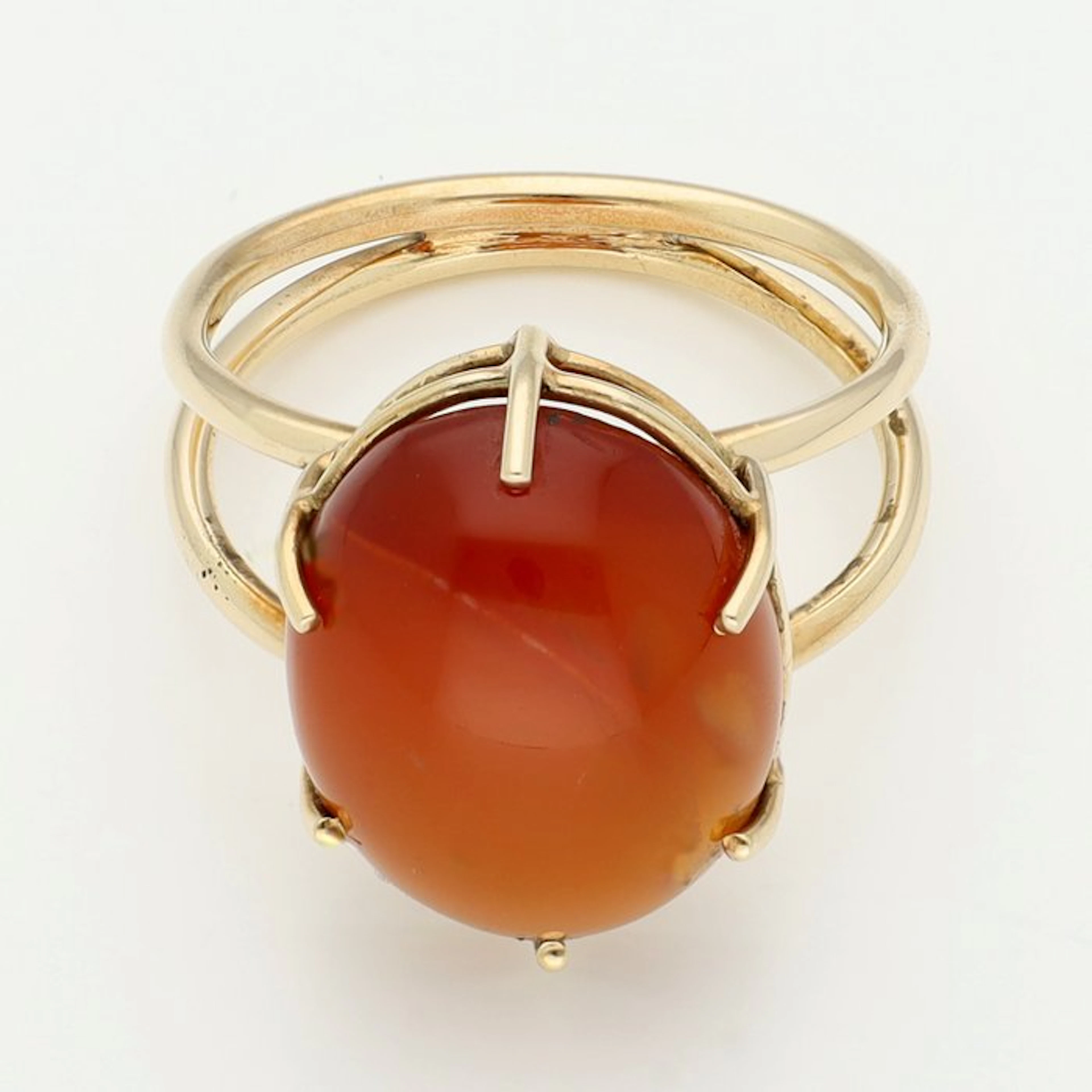 Ring - 14 kt. Yellow gold - Carnelian