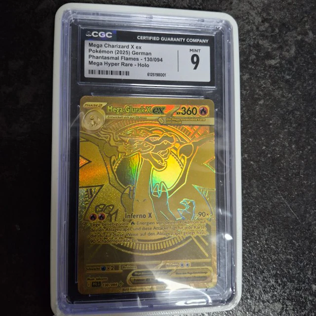 1 Graded card - Mega-Glurak X 130/094 Foil, Full art - CGC 9