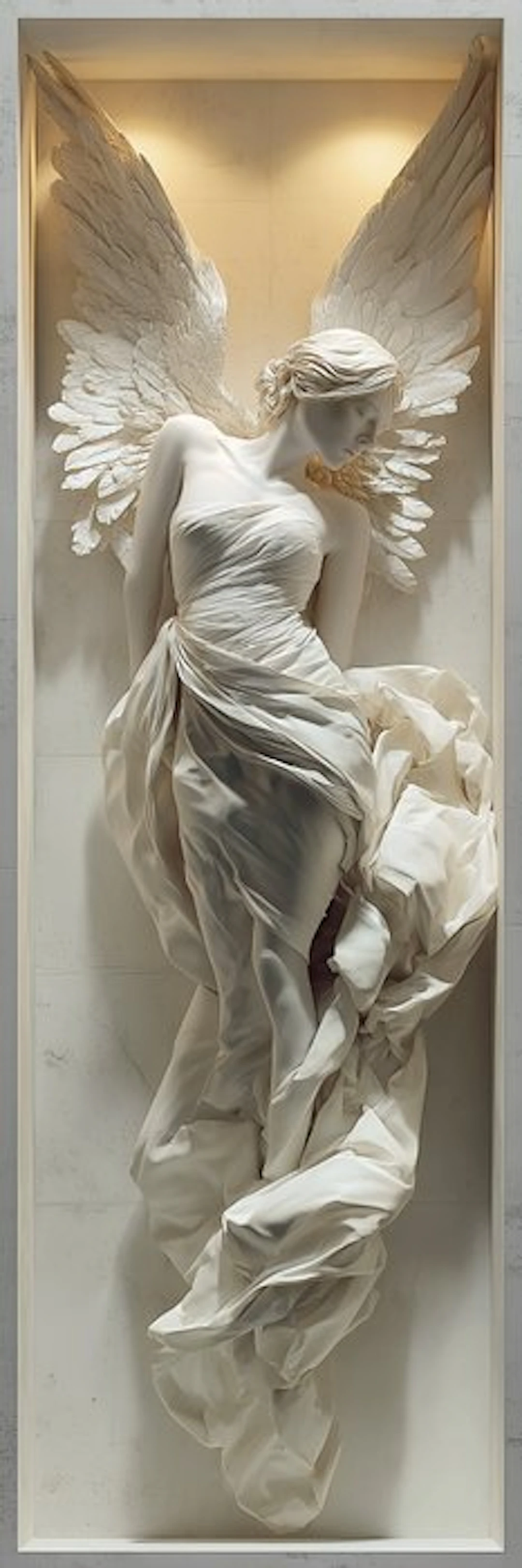 Artxlife - Dreaming Angel In Marble Niche