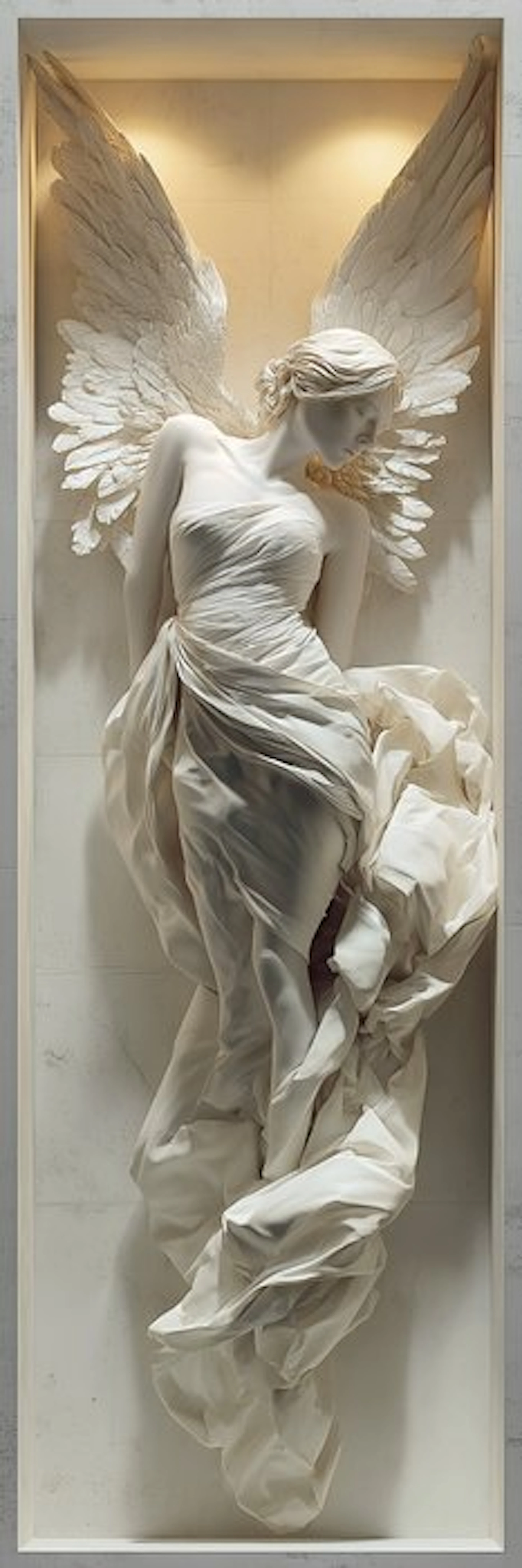 Artxlife - Dreaming Angel In Marble Niche
