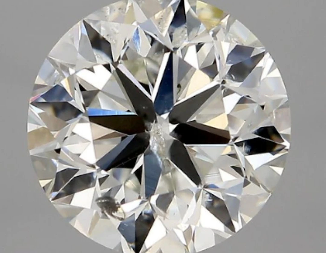 1 pcs Diamond (Natural) - 1.50 ct - Round - G - SI2...