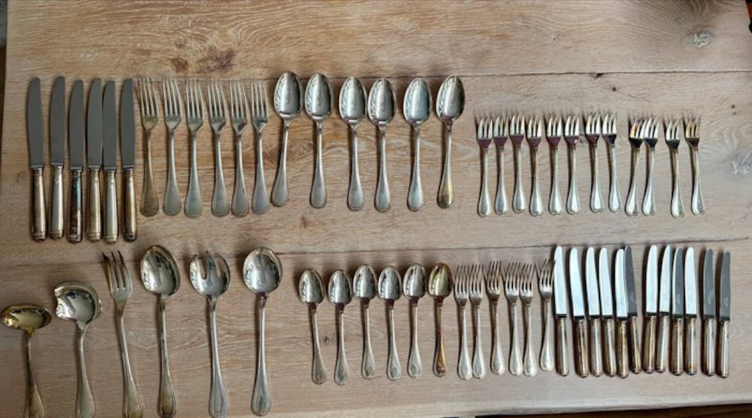 Christofle - Cutlery set (60) - Malmaison - Silverplated