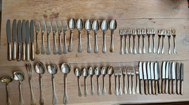 Christofle - Cutlery set (60) - Malmaison - Silverplated