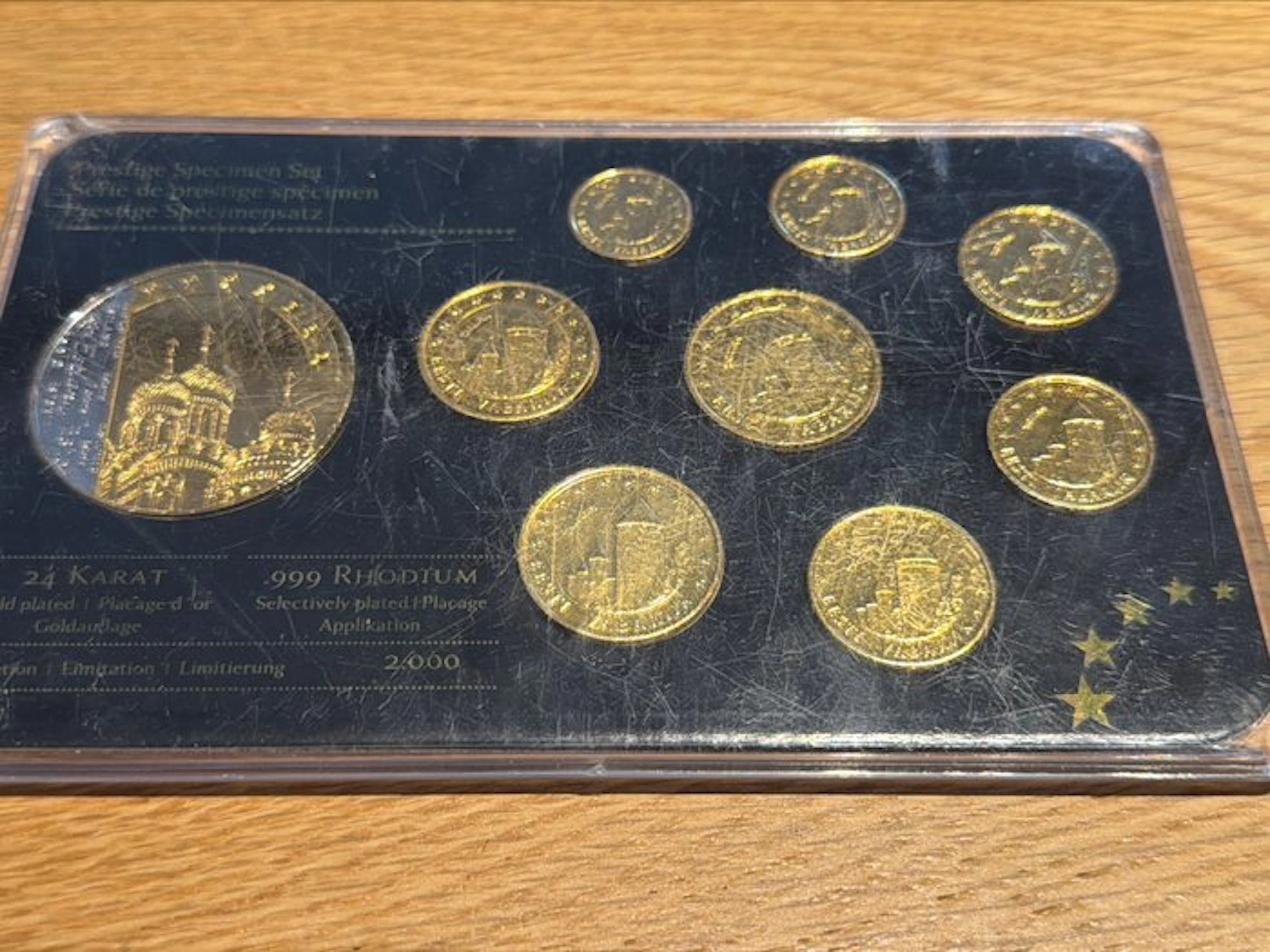 Estonia. Prestige Edelmetall Satz Estland 24 Karat Gold...