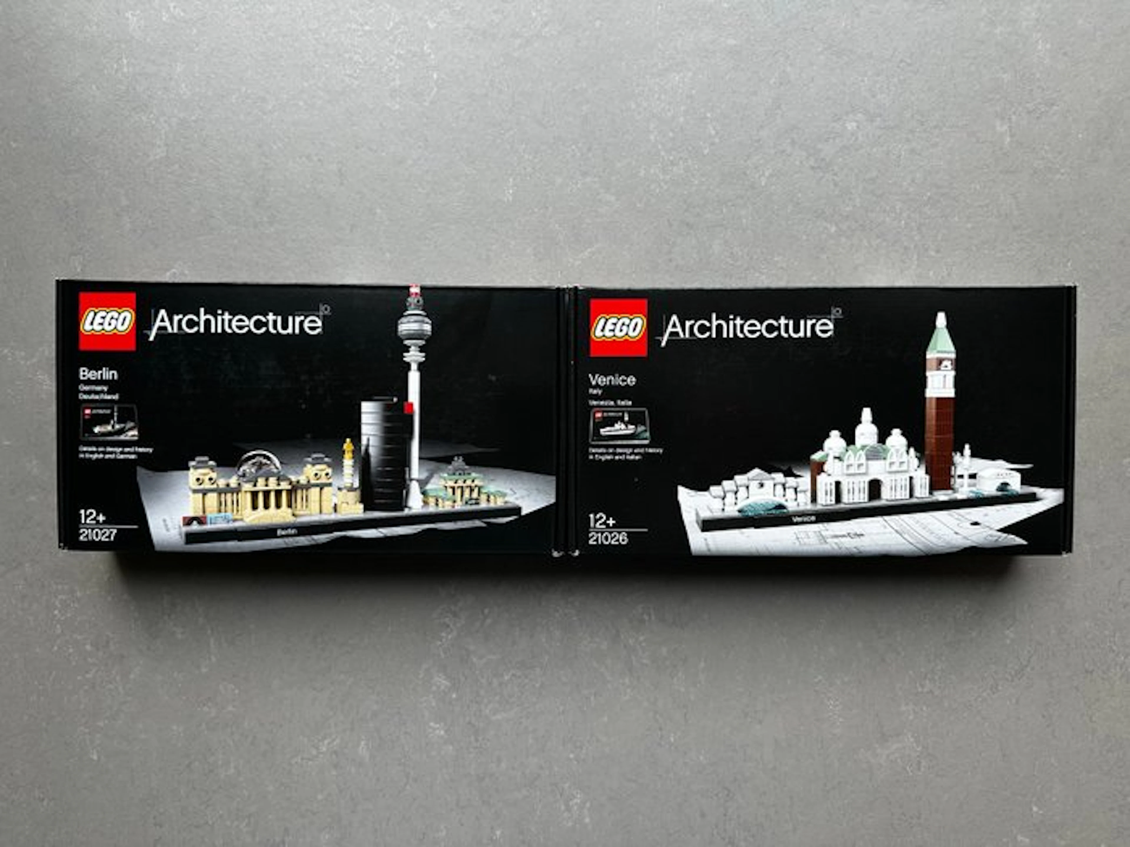 LEGO Set - Architecture - 21026 Venice; 21027 Berlin