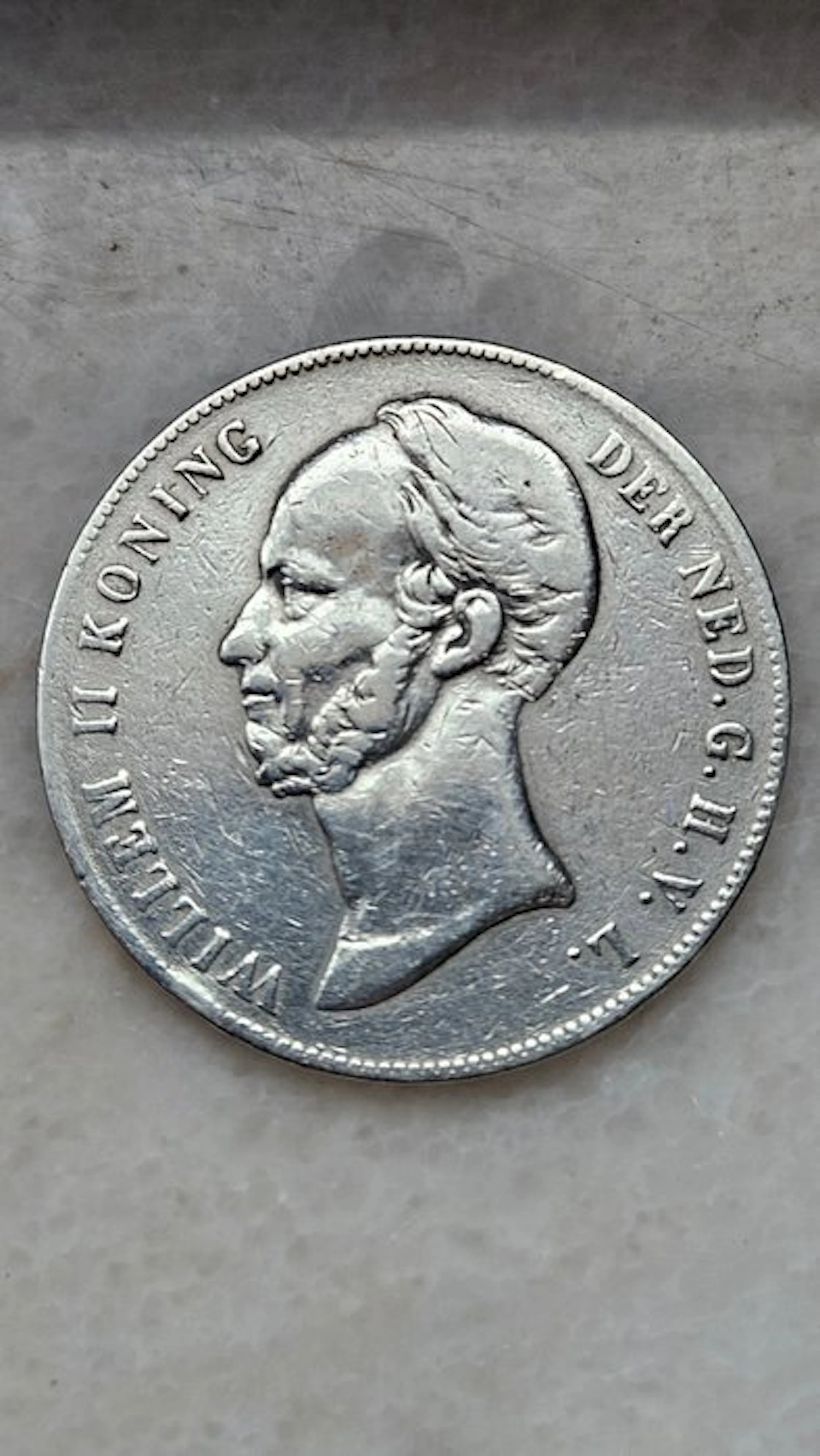Netherlands. Willem II. 2 1/2 Gulden 1848 (No reserve price)