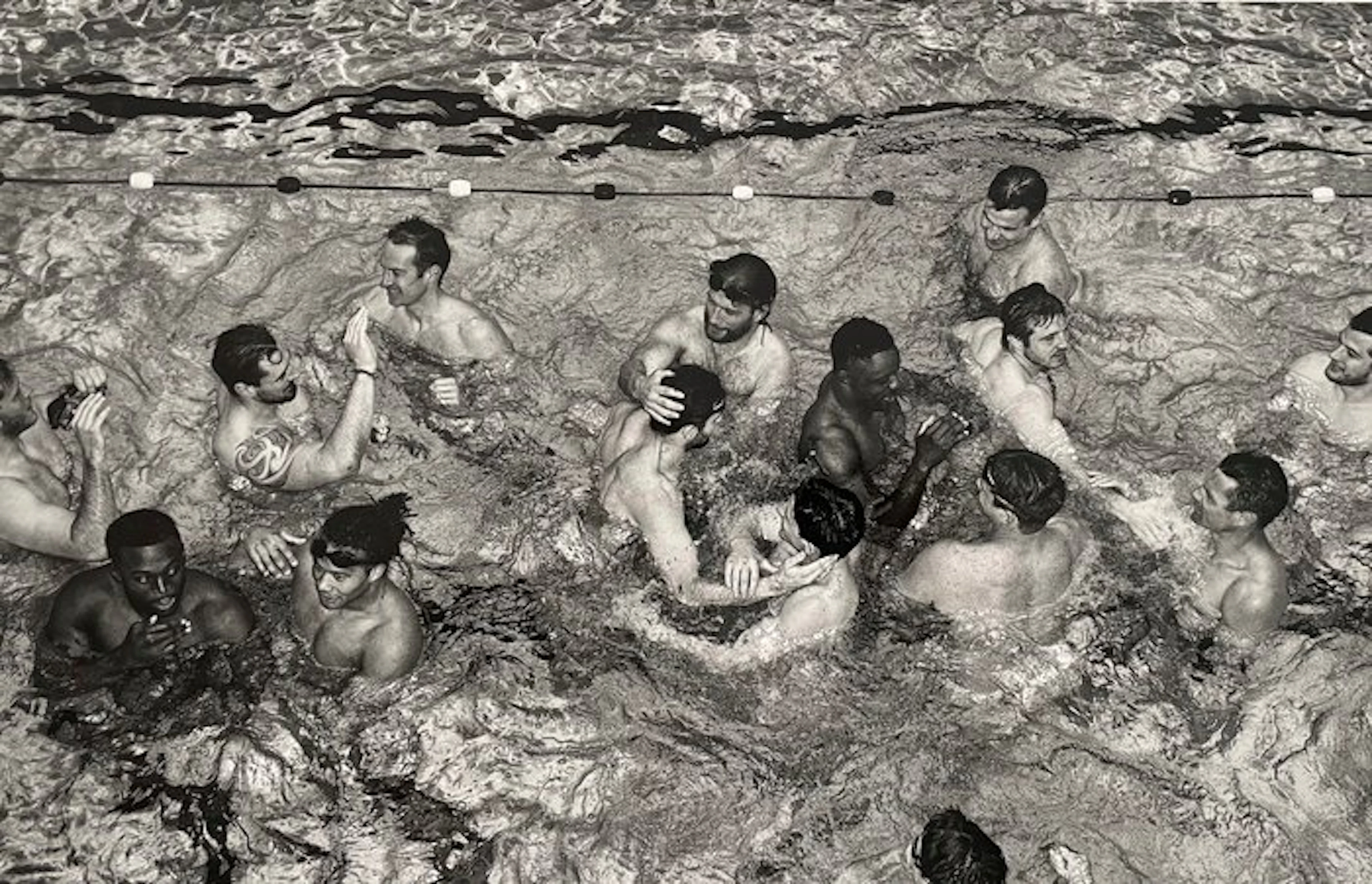 Pascal Baril 1963 - Joueurs de rugby Racing 92 à la piscine Molitor 2016