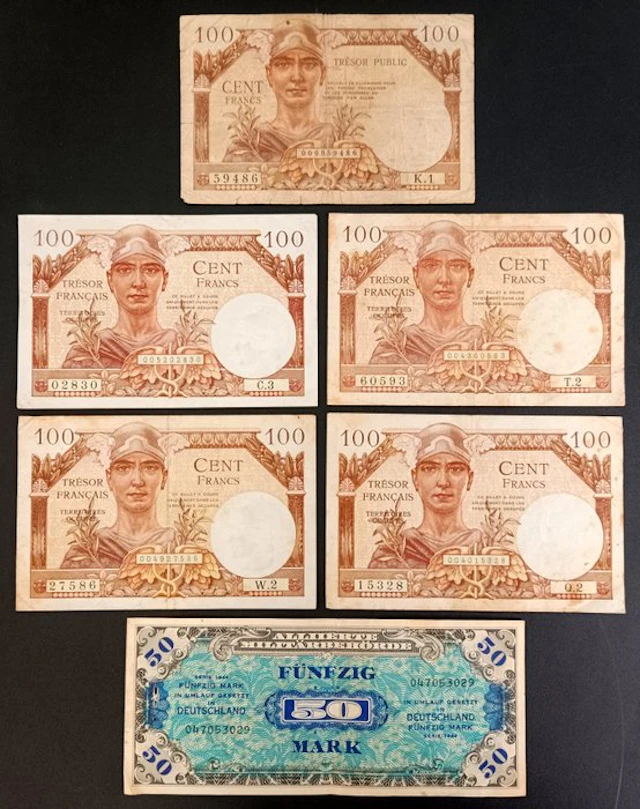 France, Germany. - 6 banknotes - Various Dates (No reserve price)