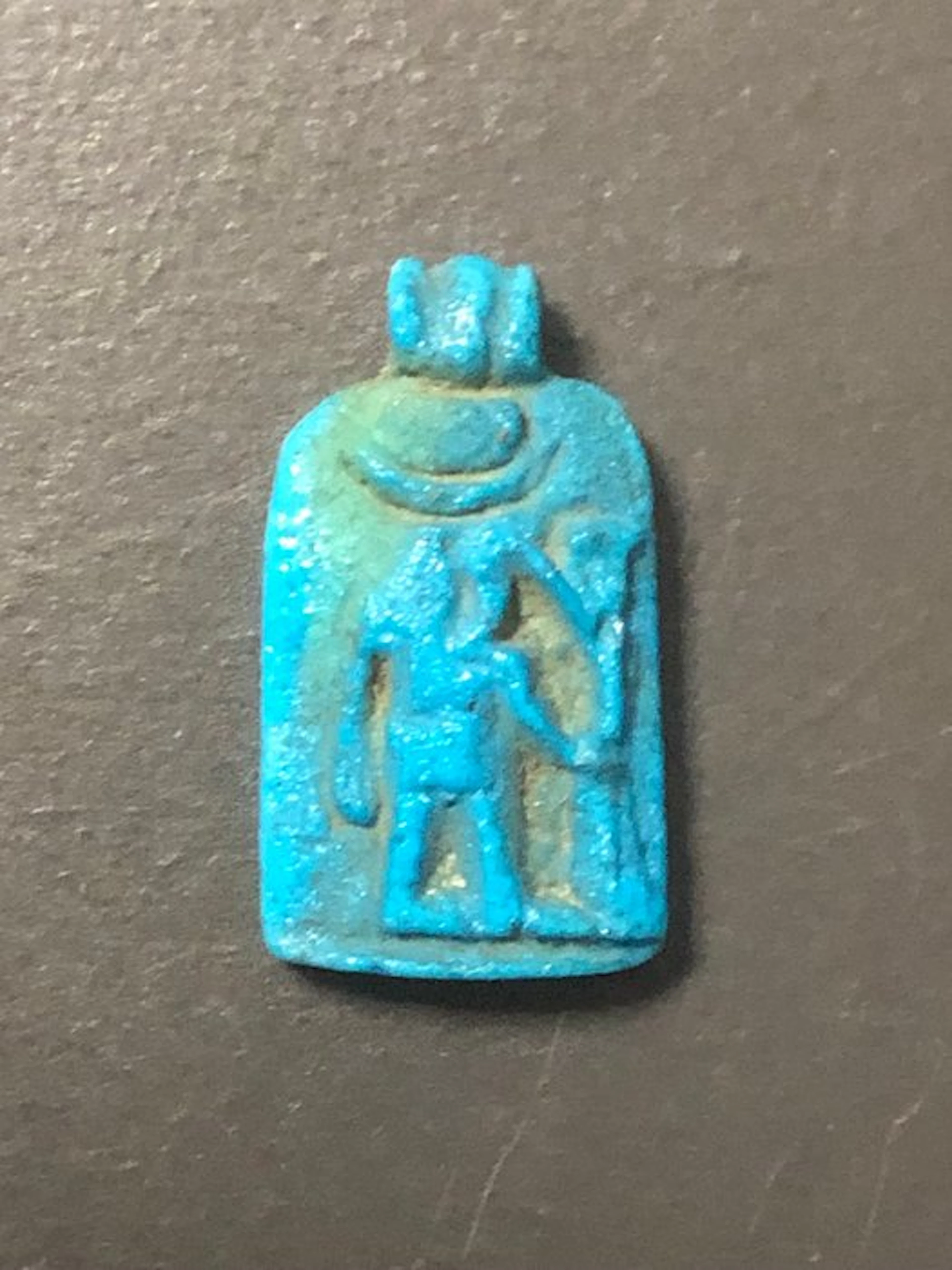 Ancient Egypt, Greco–Roman Period Faience Amulet - 2.4 cm