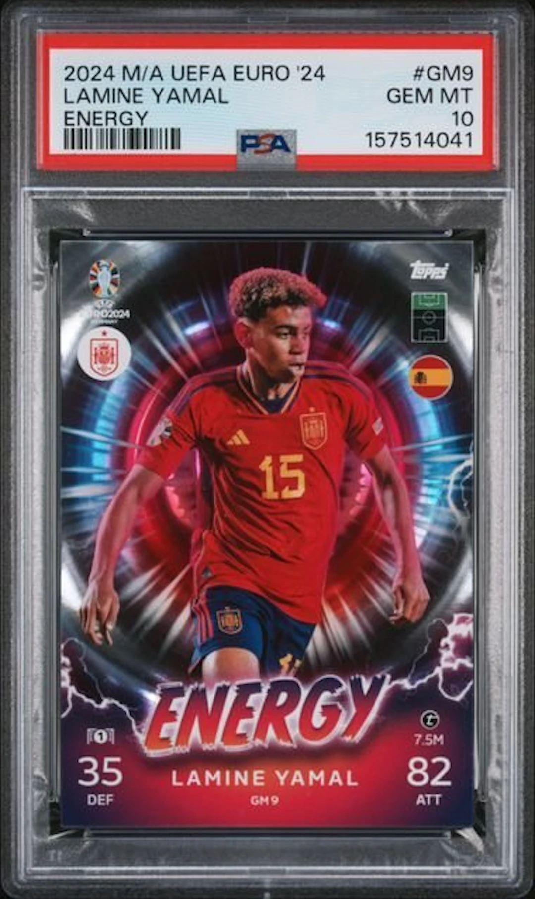 2024 Topps Lamine Yamal #GM9 - Topps Match Attax UEFA...
