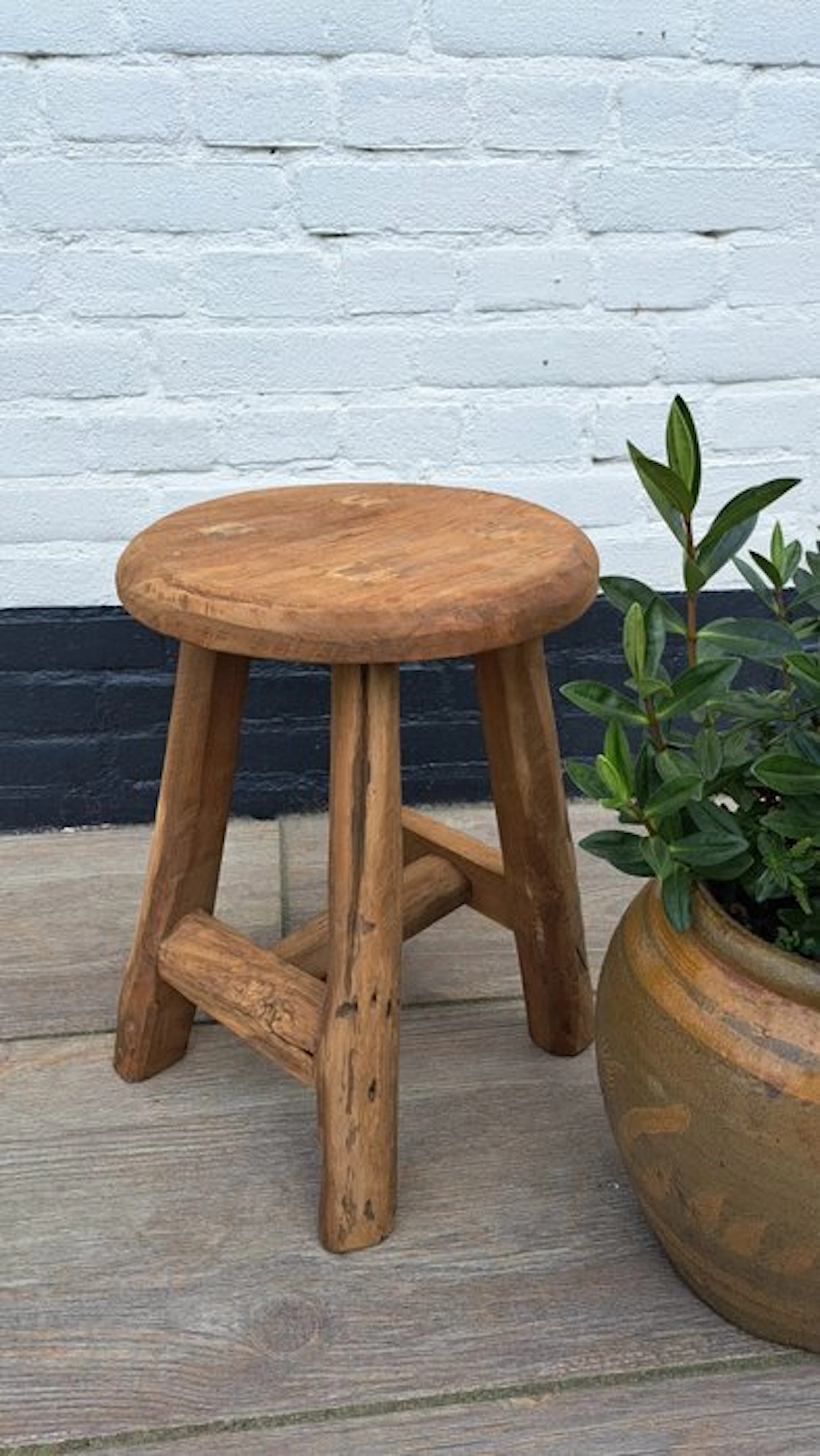 Stool - Teak - Teak wooden stool