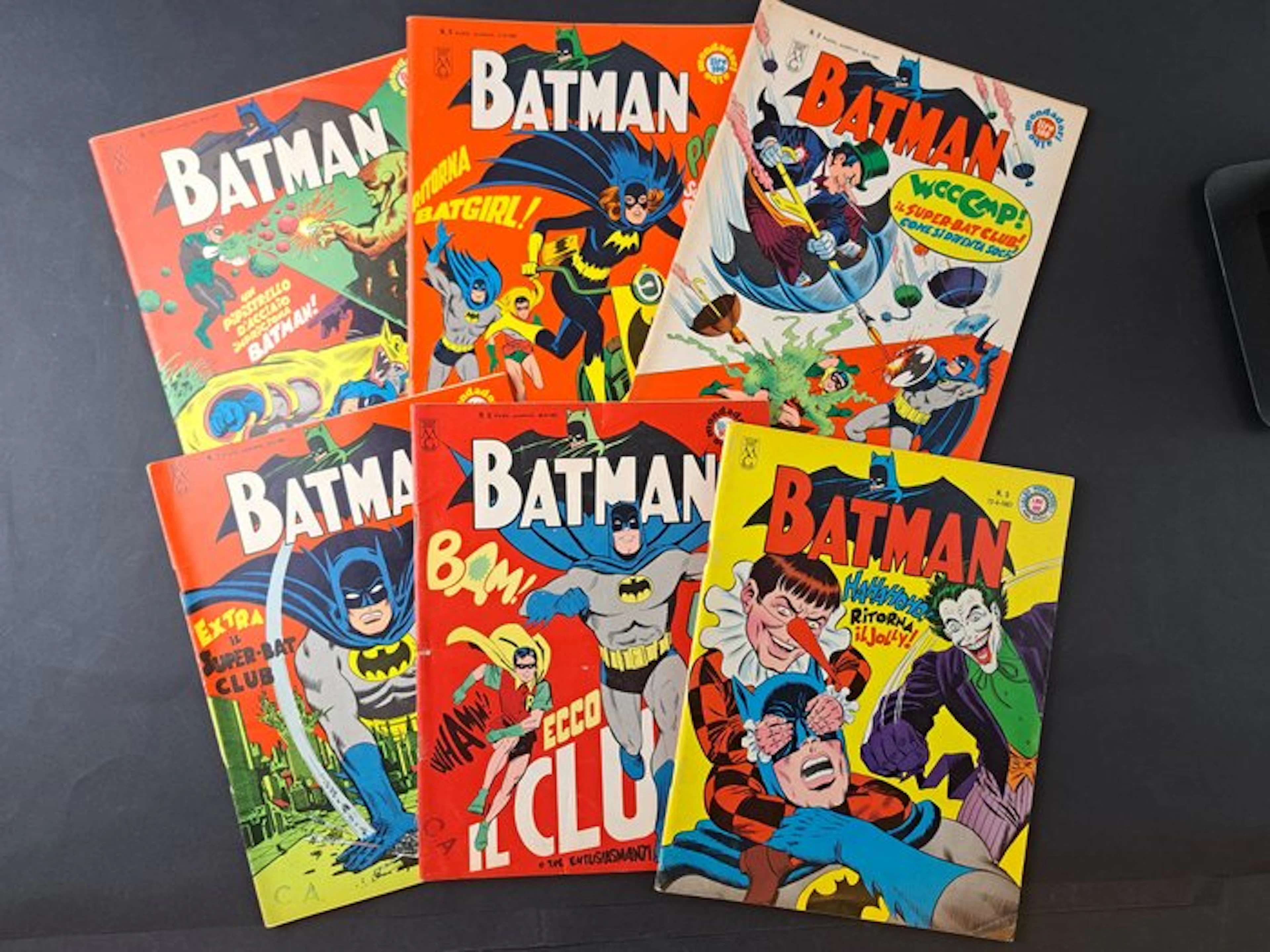 Batman Mondadori nn. 5 a 10 - 6 Comic - First edition - 1967