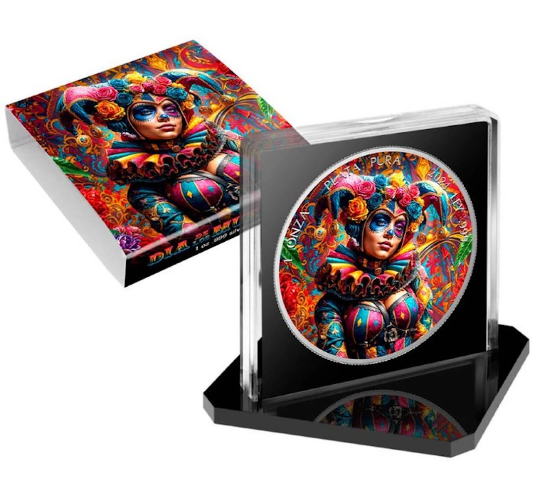 Mexico. 1 Onza 2024 Sunrise - Dia de los Muertos Harlequin, 1 Oz (.999)
