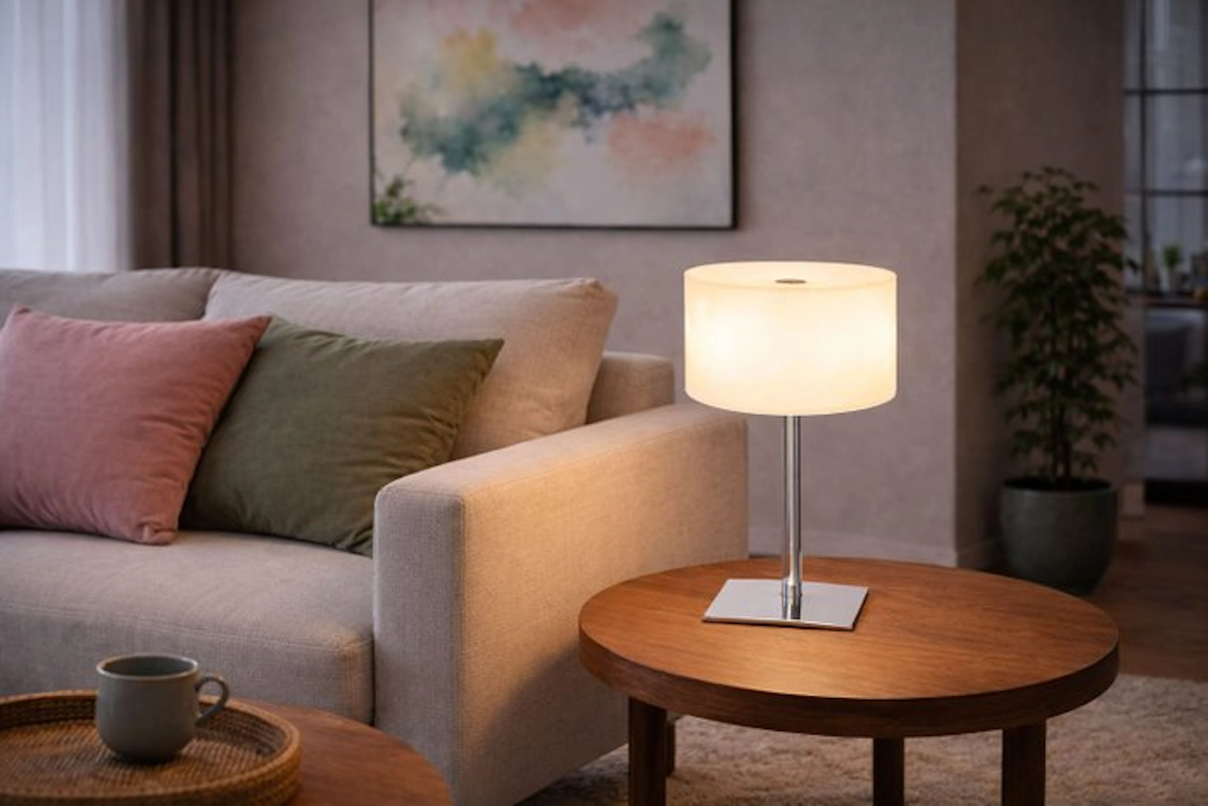Fontana Arte - Franco Raggi - Table lamp - Drum 3682/00 - Metal, Glass