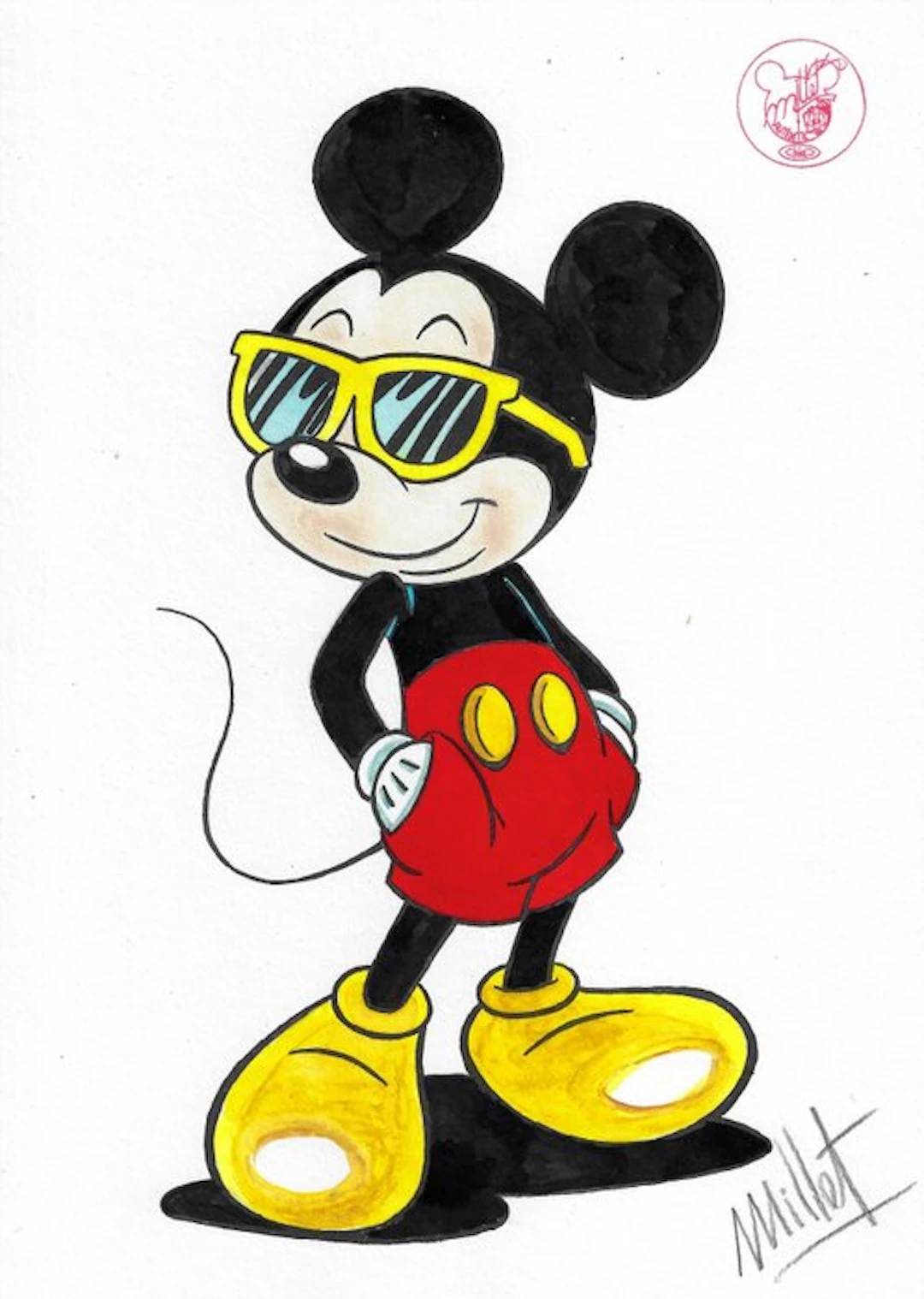 Millet - 1 Watercolour - Mickey Mouse - Vintage Style - 2026