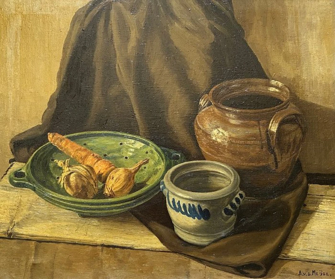Adrianus van der Meijde (1896 - 1988) - Stilleven met...