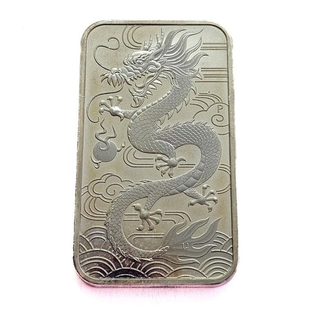 Australia. 1 Dollar 2018 - Chinese Dragon Silver Bar