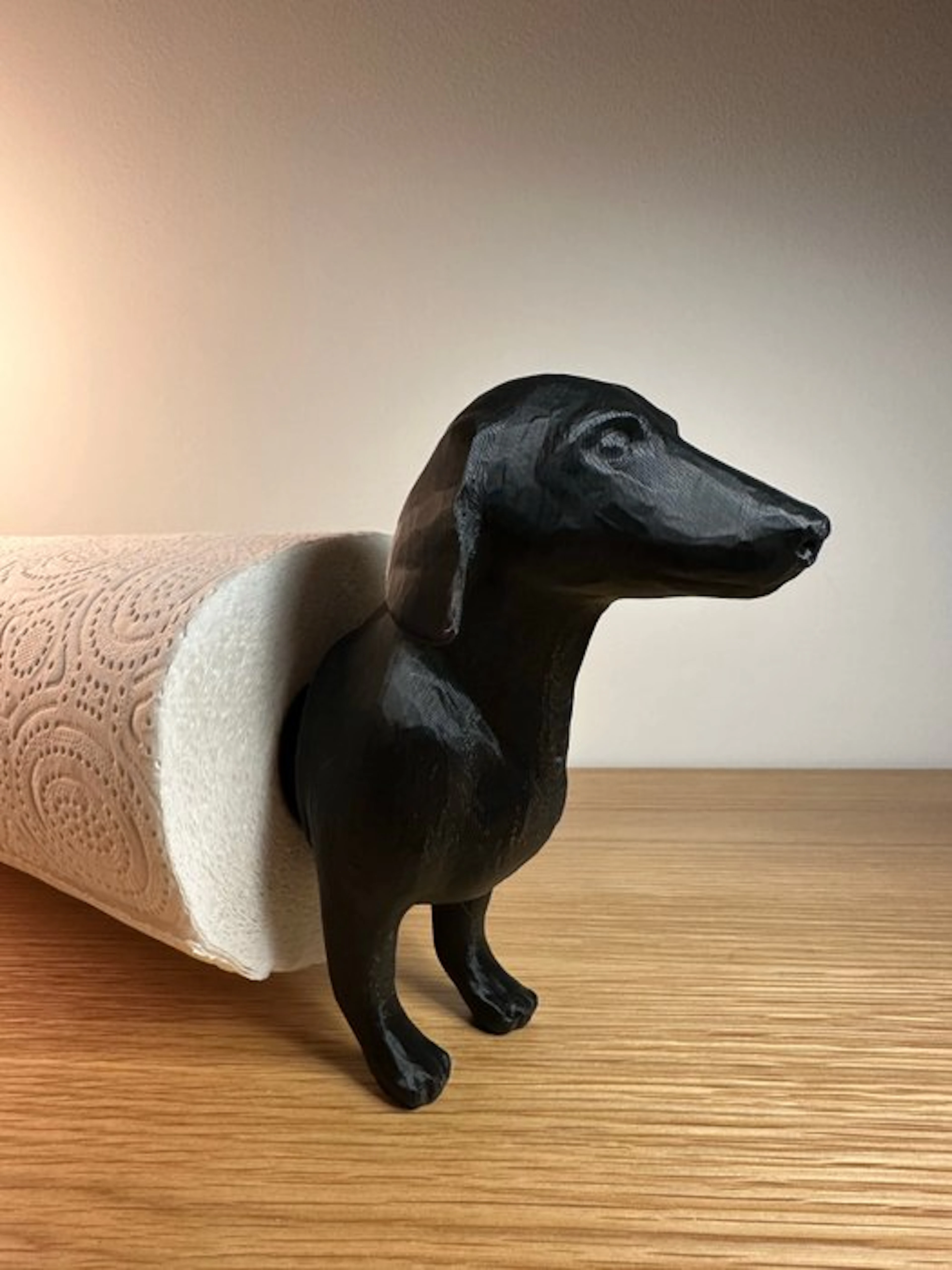 Dispenser - PLA - Dachshund Paper Towel Hol