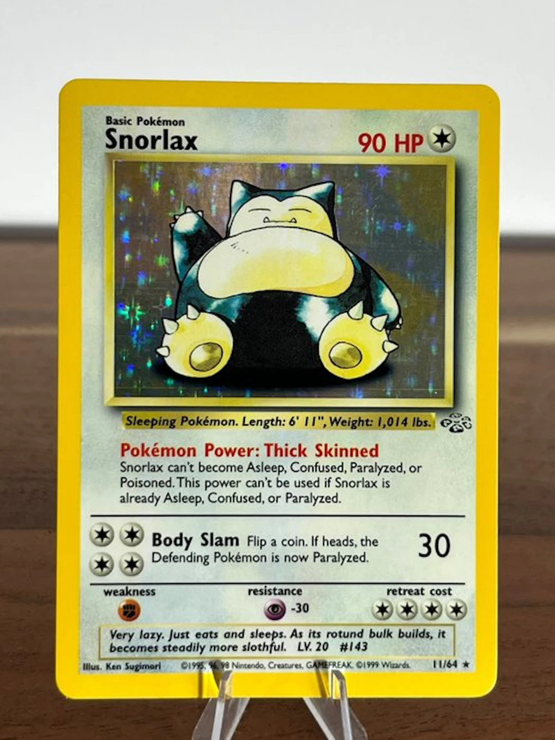 Pokémon - 1 Card - Snorlax 11/64 Foil - WOTC - Jungle