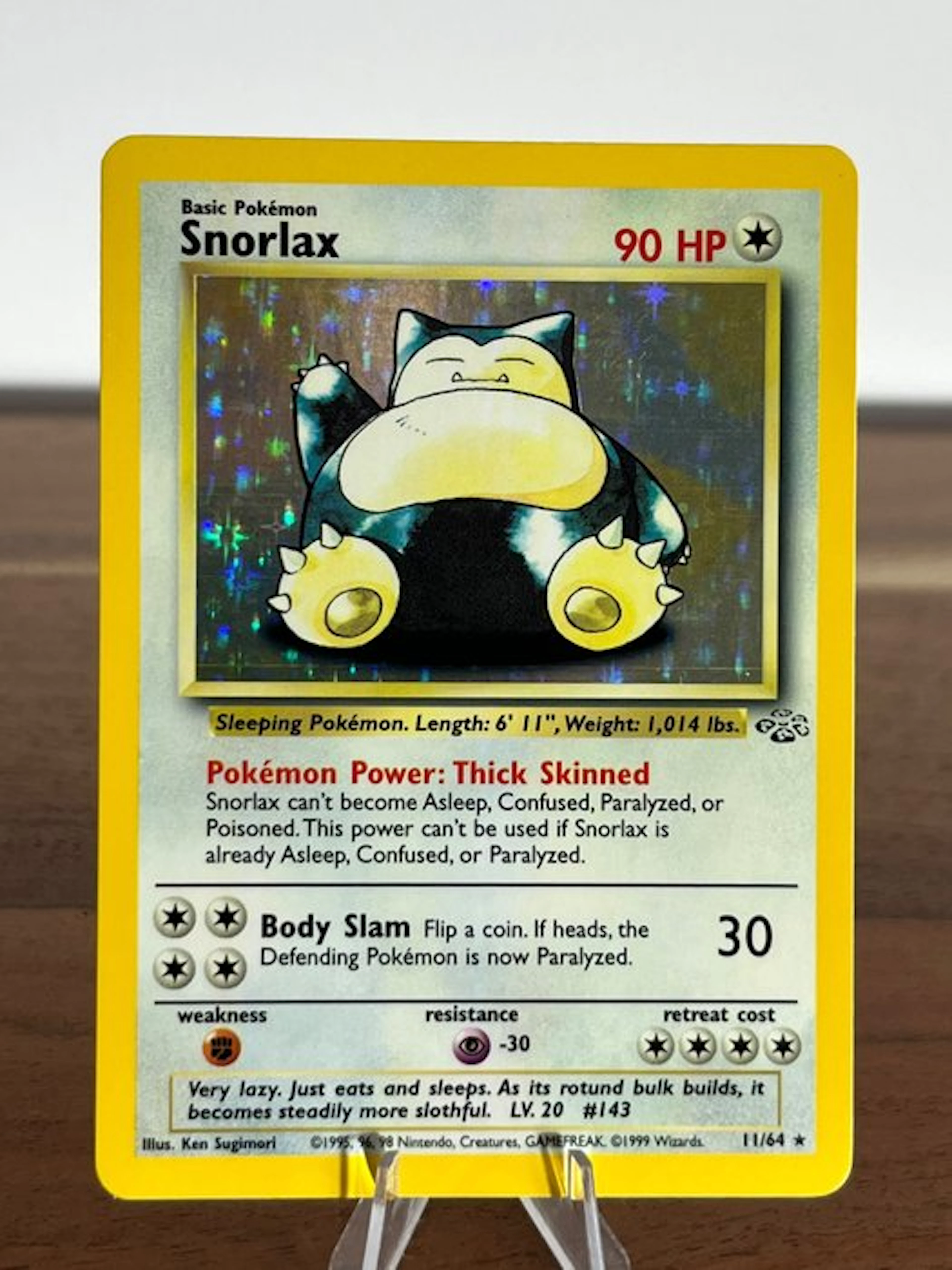 Pokémon - 1 Card - Snorlax 11/64 Foil - WOTC - Jungle