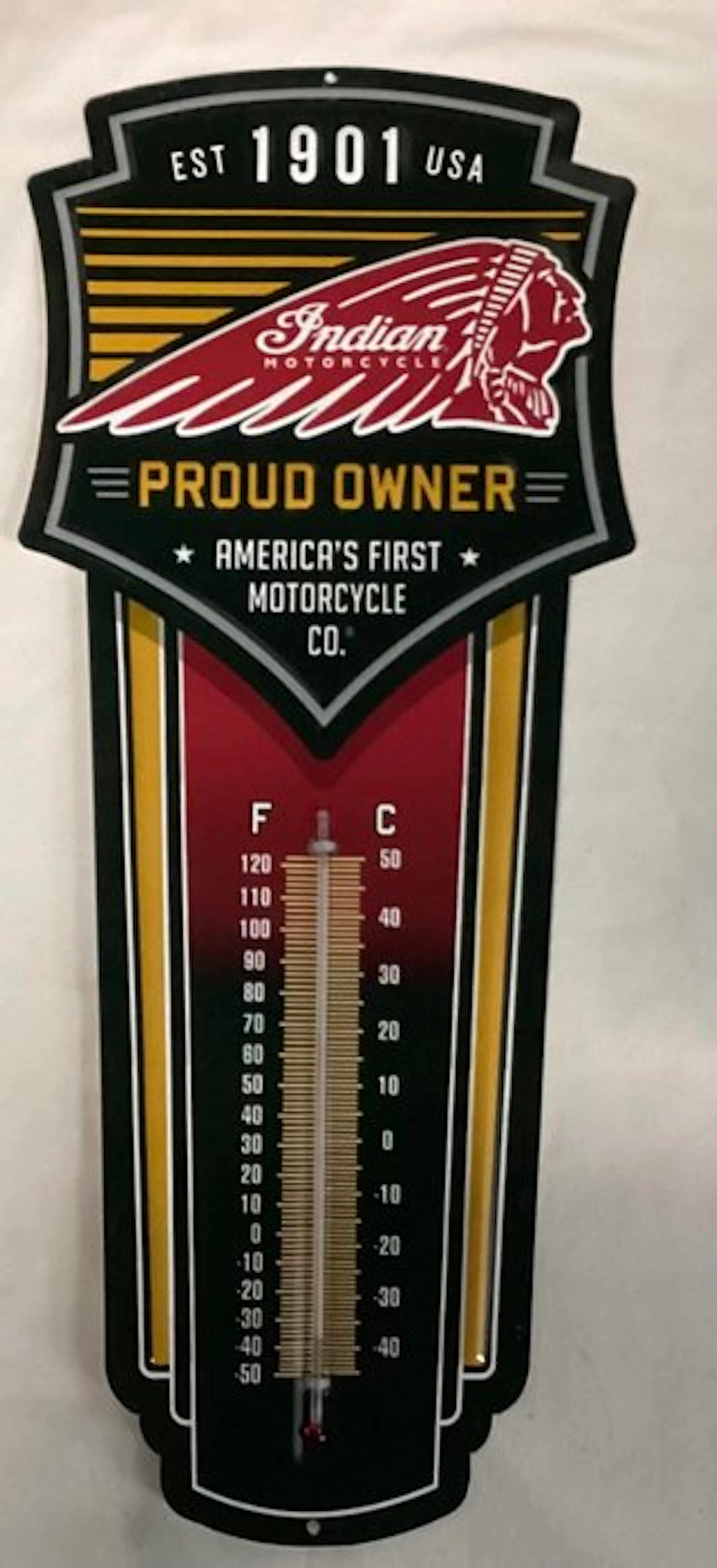 Indian Motorcycle - Thermometer - Metal