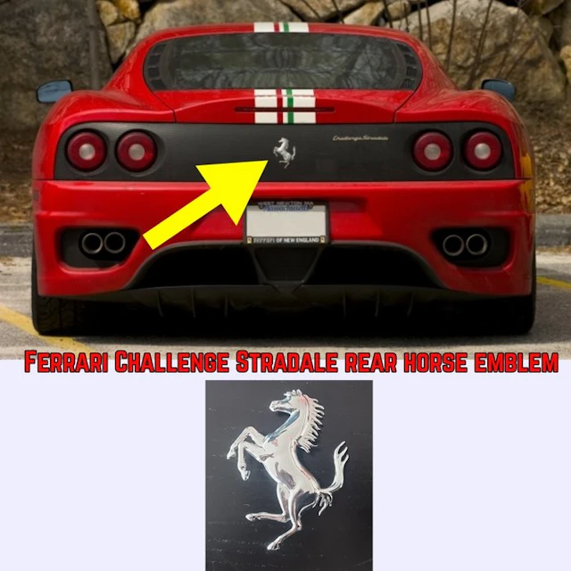 Ferrari 360 & Challenge Stradale Rear Horse Emblem (New...