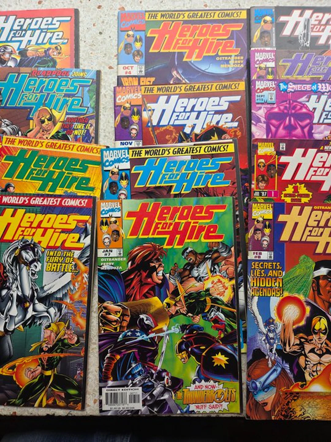 heroes for hire - Various issues - 13 Comic - First edition - 1990/1998